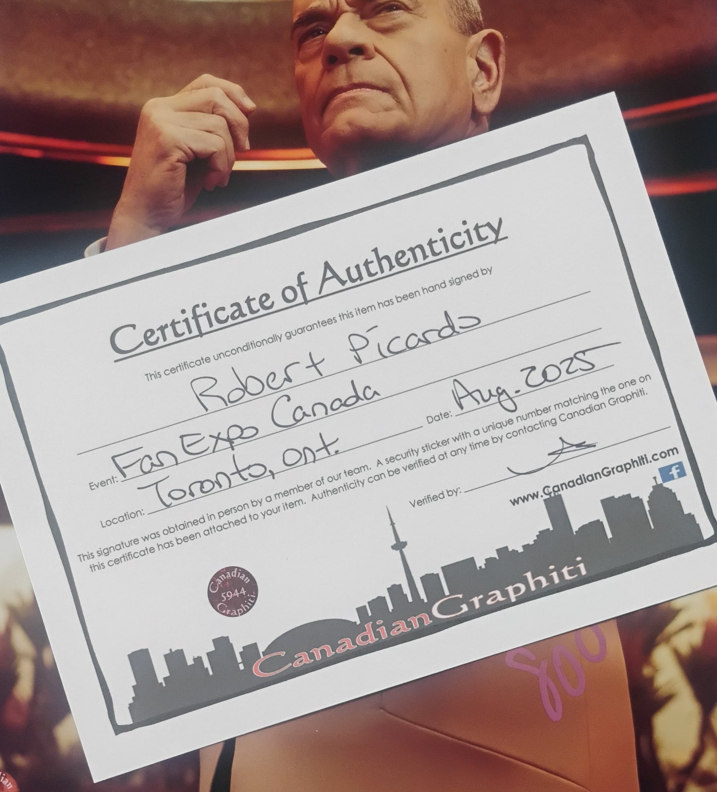 Robert Picardo Hand Signed Autograph 8x10 Photo COA Star Trek