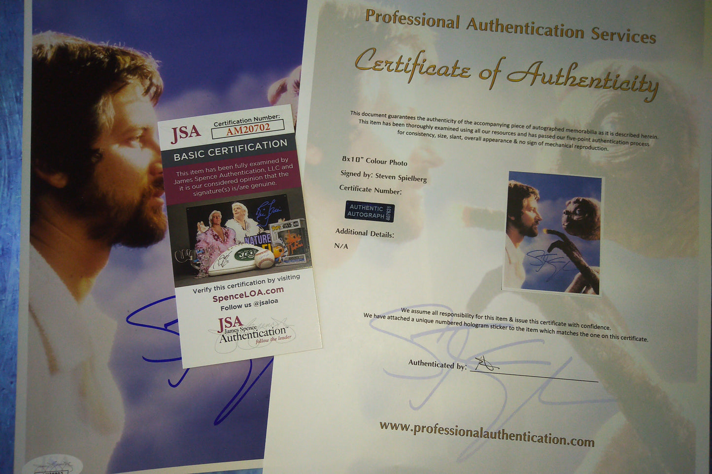 Steven Spielberg Hand Signed Autograph 8x10 Photo COA + JSA