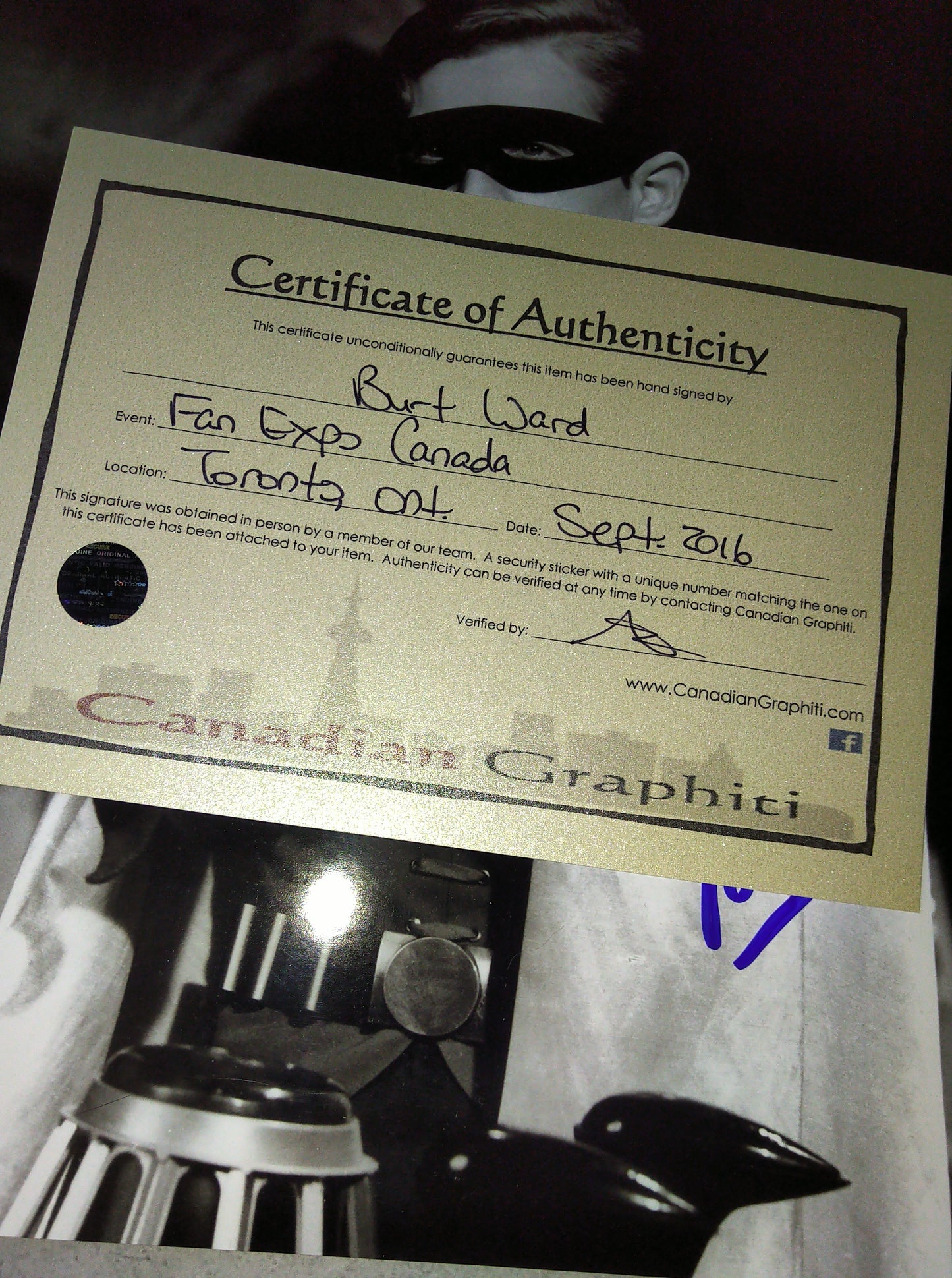 Burt Ward Hand Signed Autograph 8x10 Photo COA