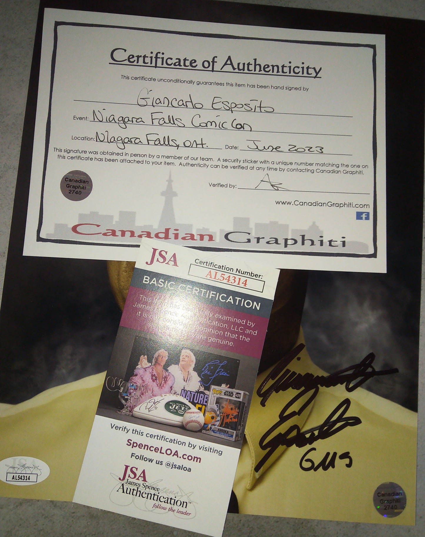 Giancarlo Esposito Hand Signed Autograph 8x10 Photo COA