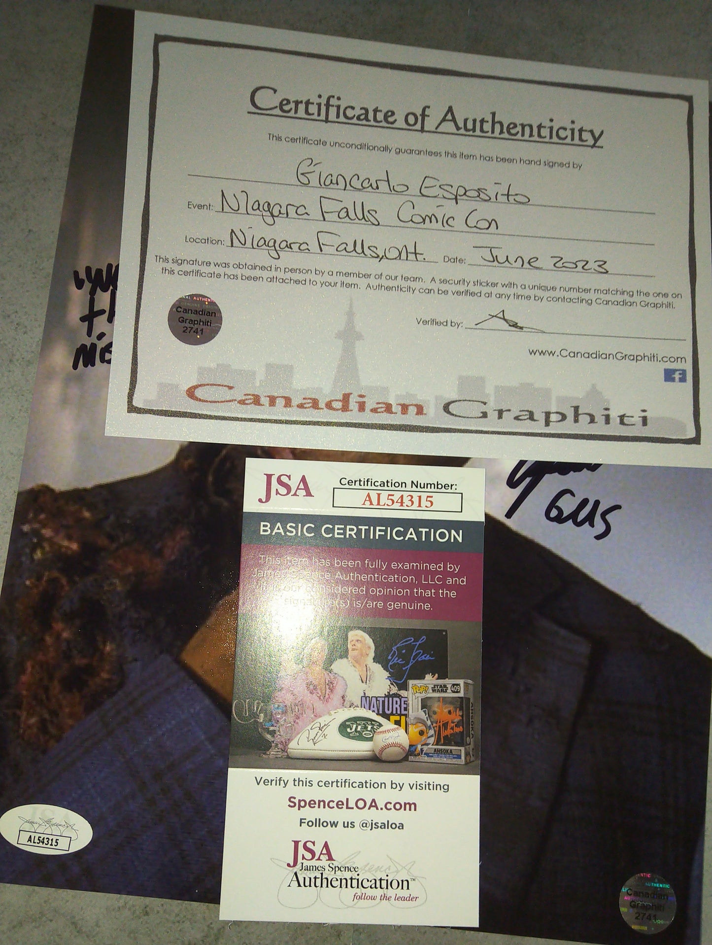 Giancarlo Esposito Hand Signed Autograph 8x10 Photo COA