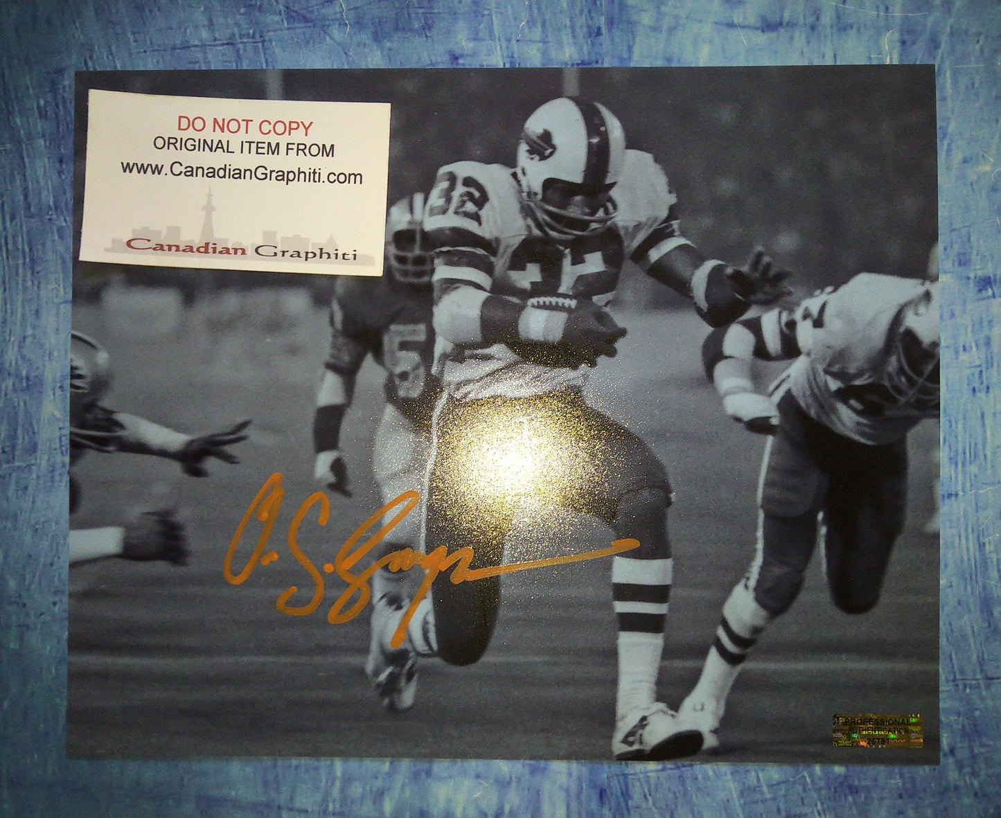 OJ Simpson Hand Signed Autograph 8x10 Photo COA