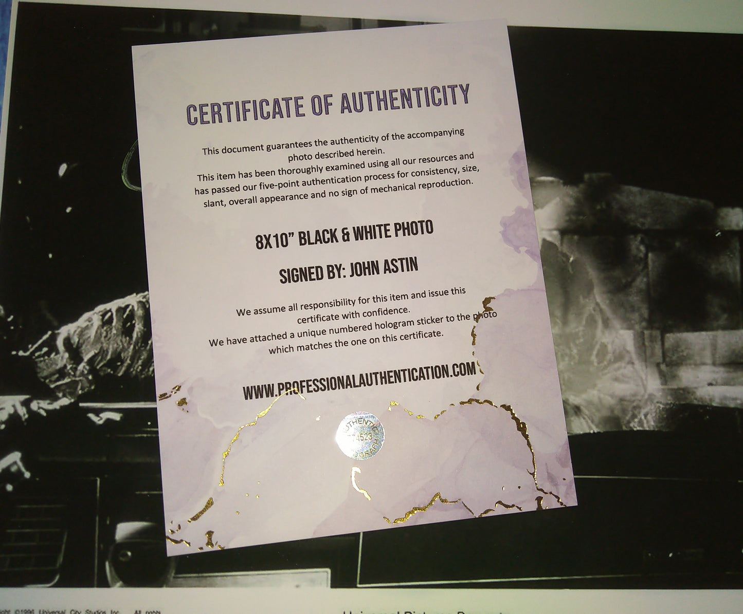 John Astin Hand Signed Autograph 8x10 Photo COA The Frighteners