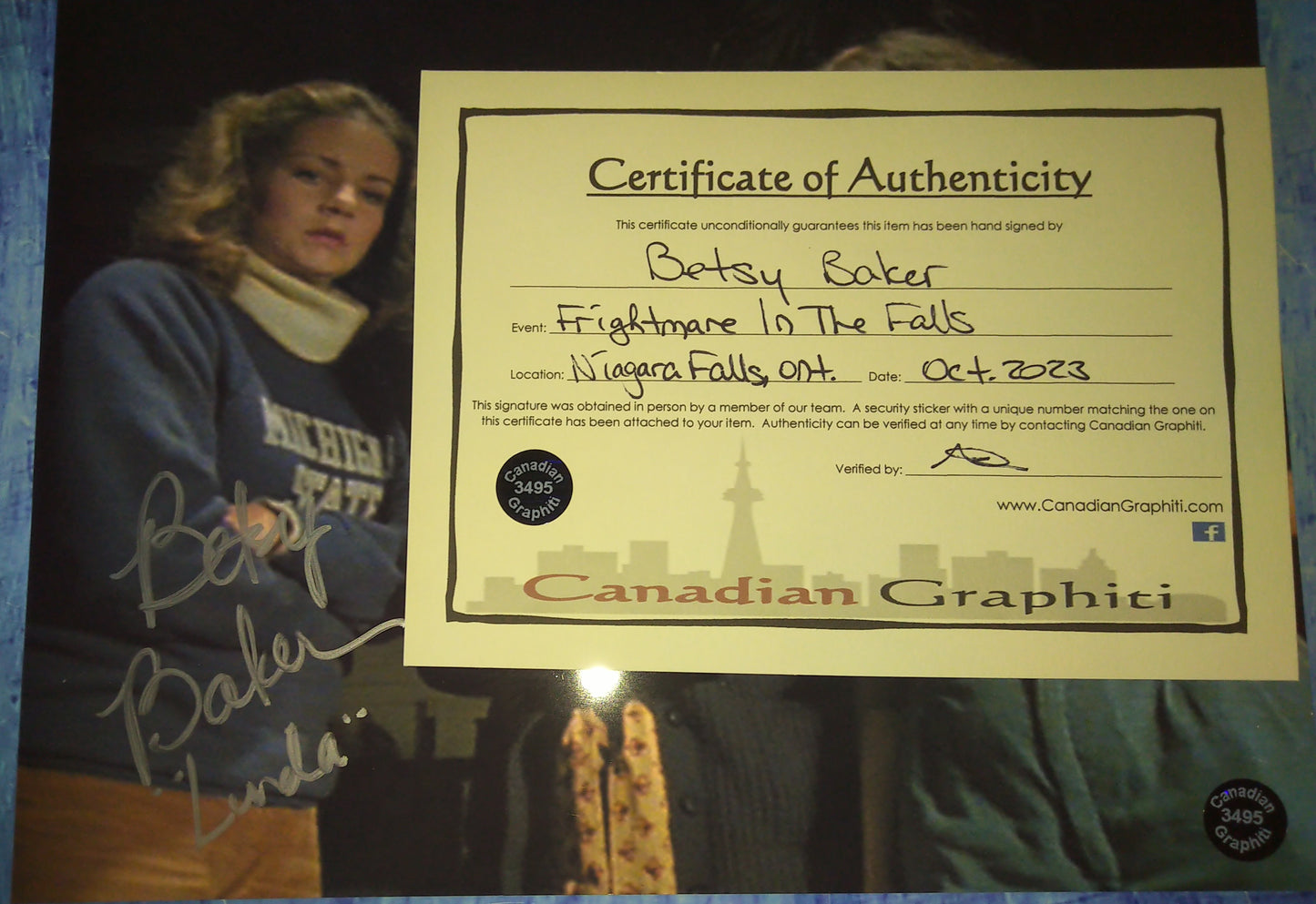 Betsy Baker Hand Signed Autograph 8x10 Photo COA Evil Dead