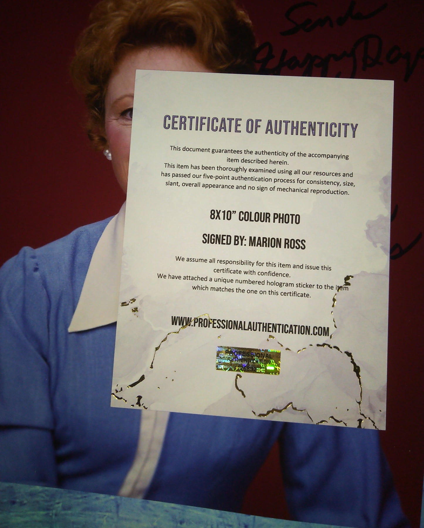 Marion Ross Hand Signed Autograph 8x10 Photo COA Happy Days