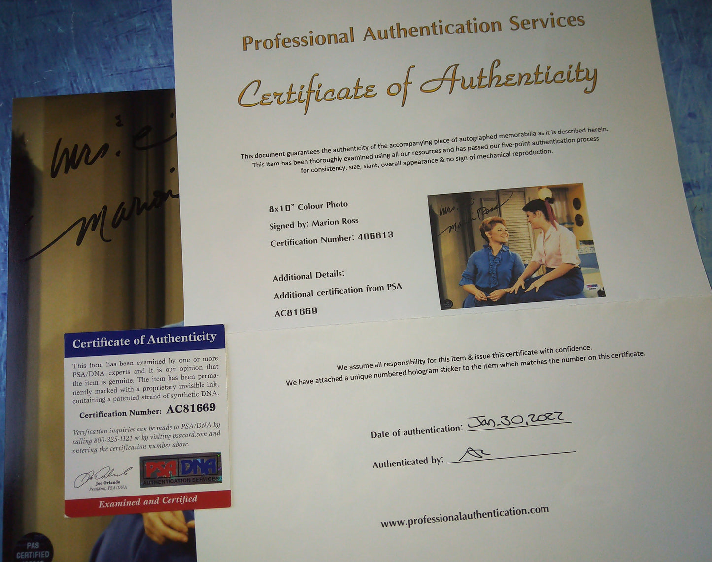 Marion Ross Hand Signed Autograph 8x10 Photo COA + PSA Happy Days