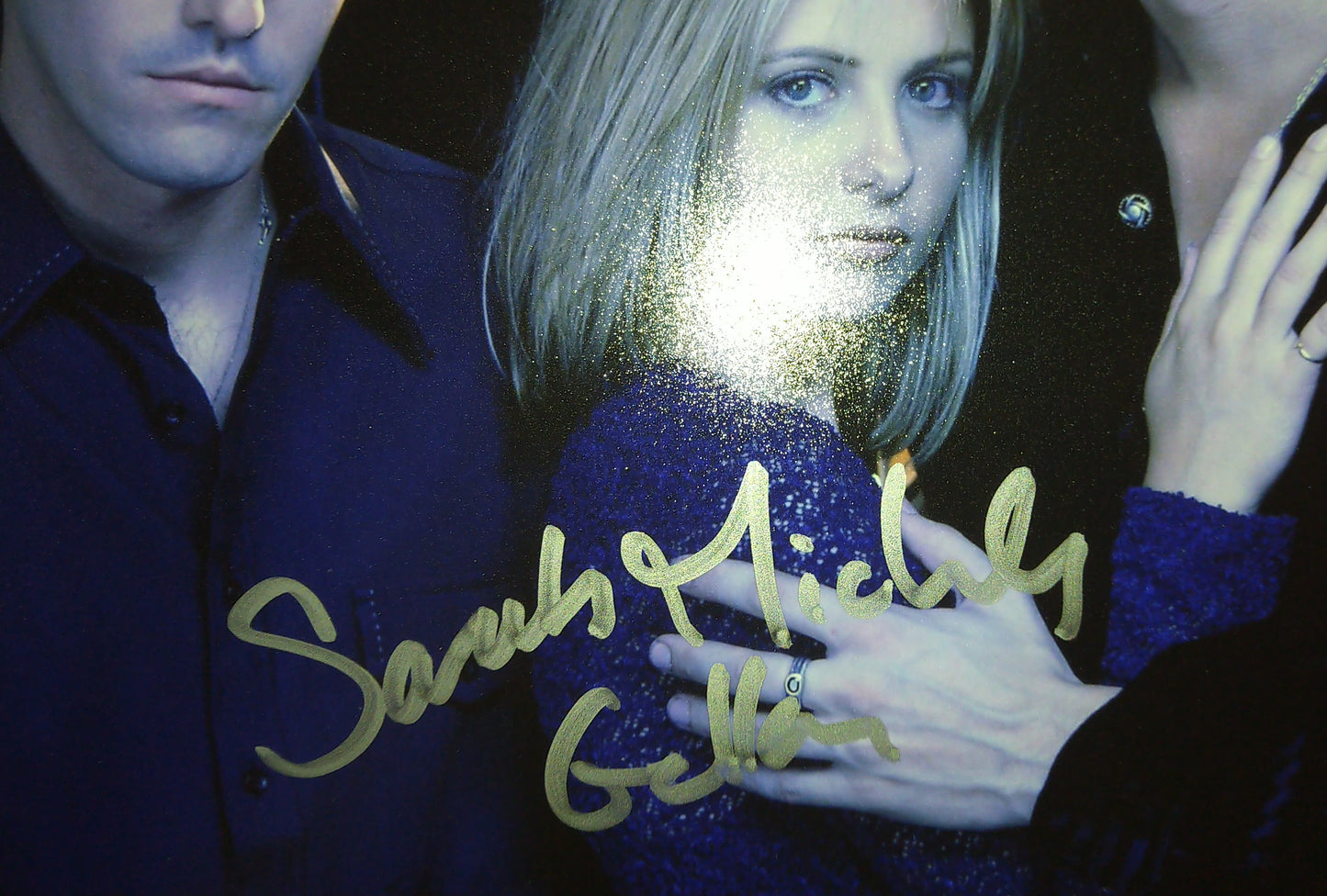 David Boreanaz & Sarah Michelle Gellar Hand Signed Autograph 11x14 Photo JSA COA Buffy & Angel