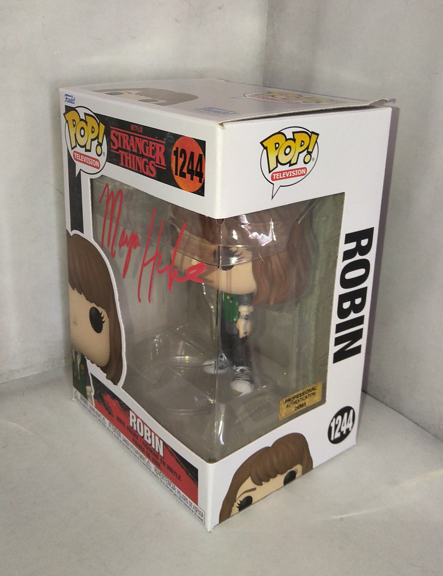 Maya Hawke Hand Signed Autograph Stranger Things Funko Pop COA
