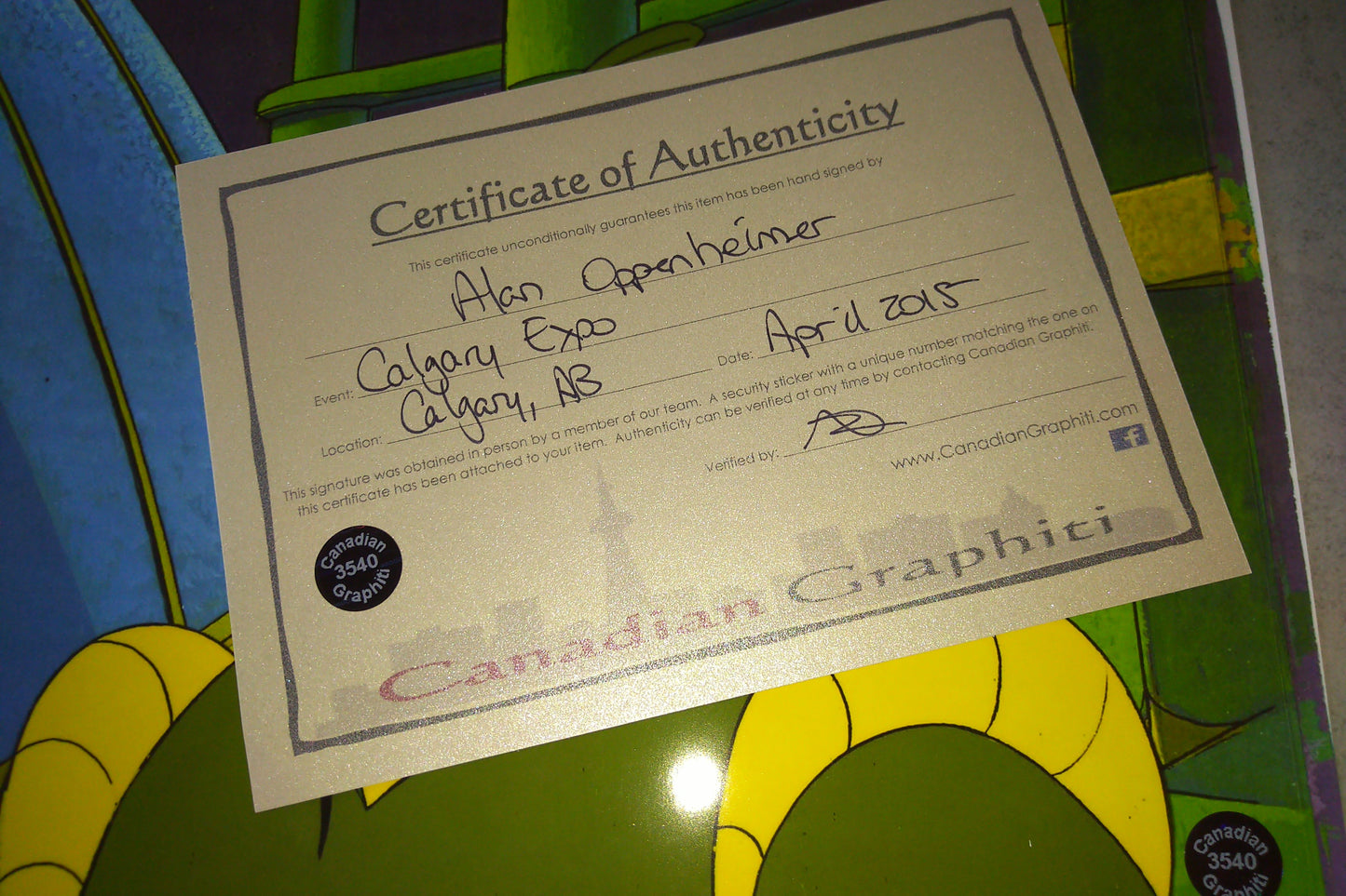 Alan Oppenheimer Hand Signed Autograph 8x10 Photo COA