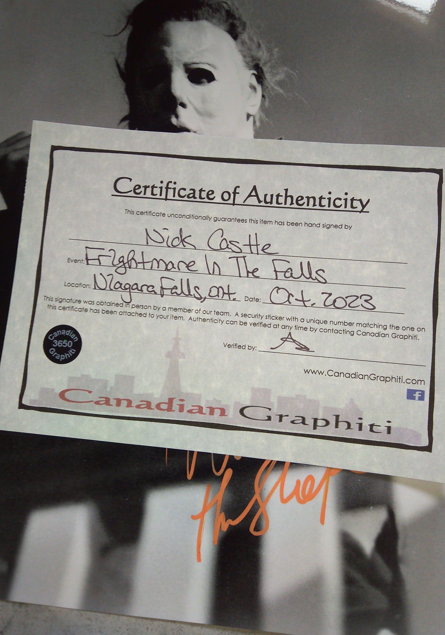 Nick Castle Hand Signed Autograph 8x10 Photo COA Halloween