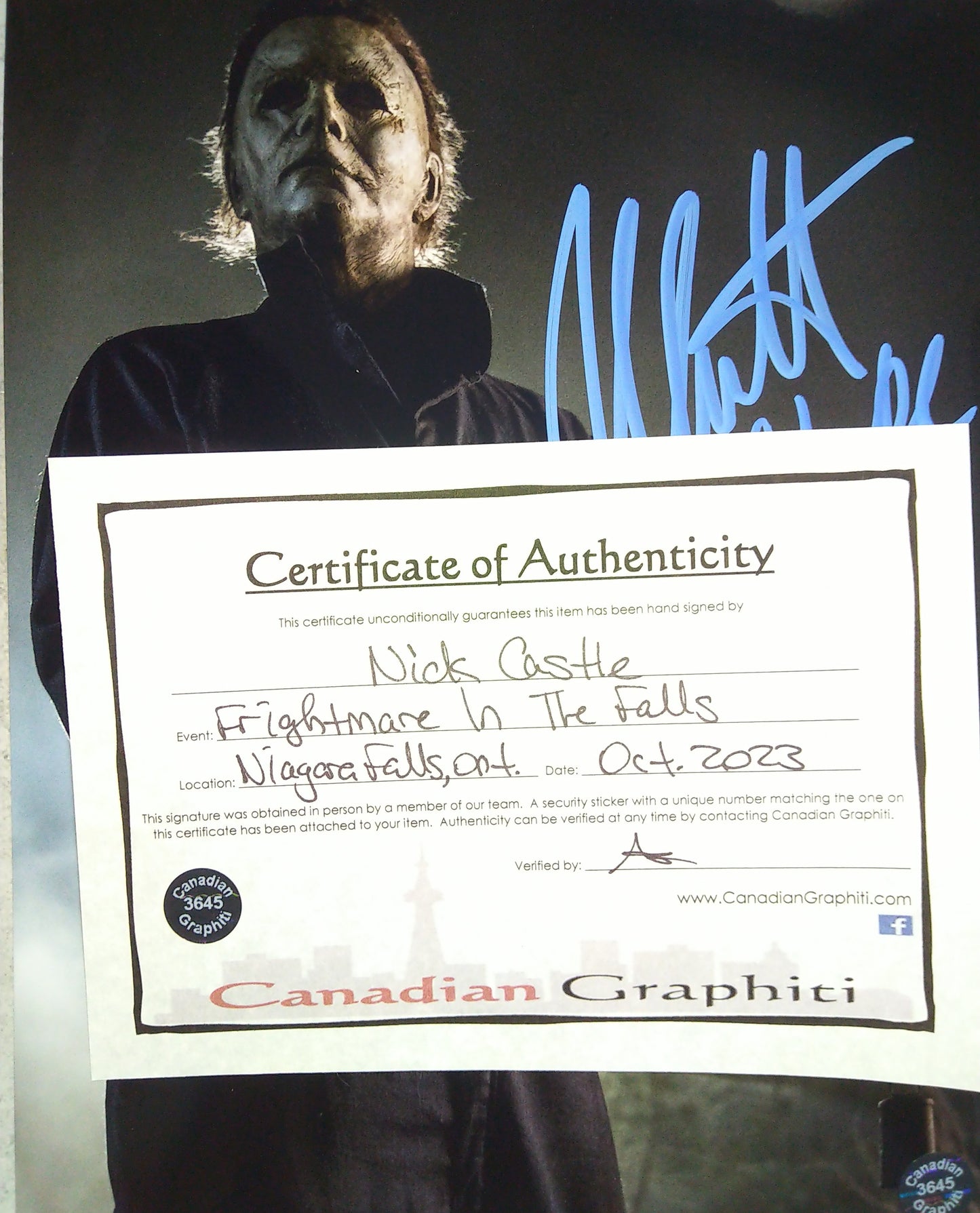Nick Castle Hand Signed Autograph 8x10 Photo COA Halloween