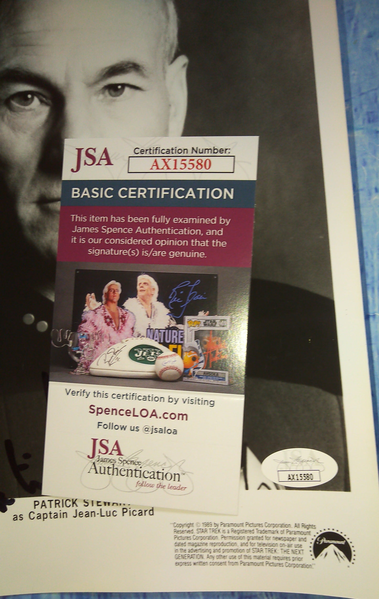 Patrick Stewart Hand Signed Autograph 8x10 Photo JSA COA Star Trek