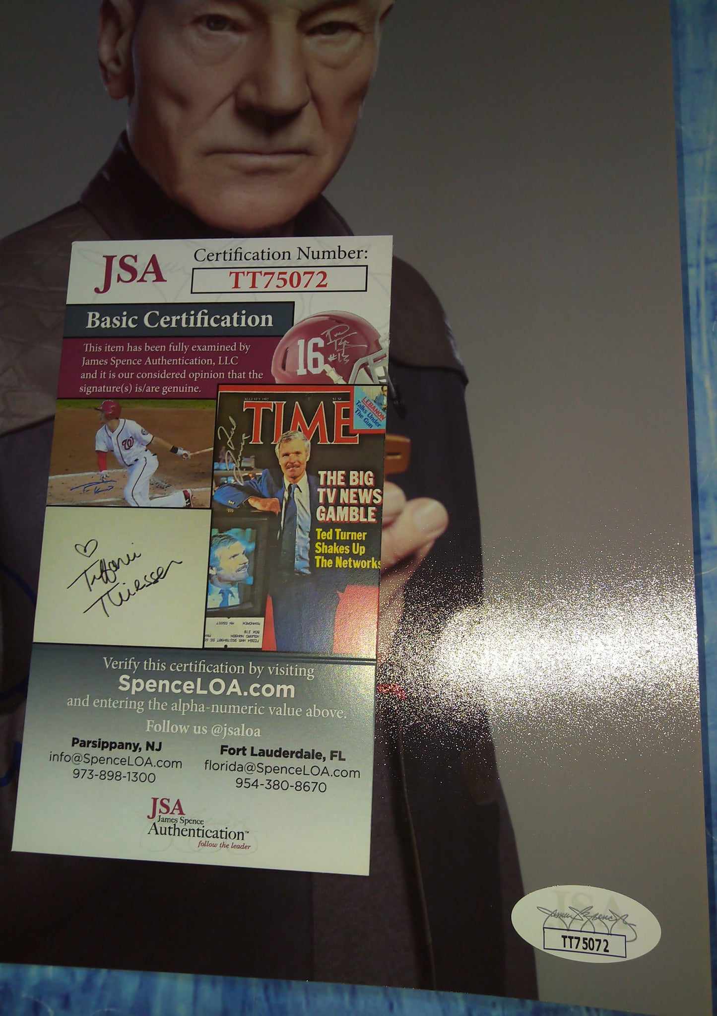 Patrick Stewart Hand Signed Autograph 8x10 Photo JSA COA Star Trek
