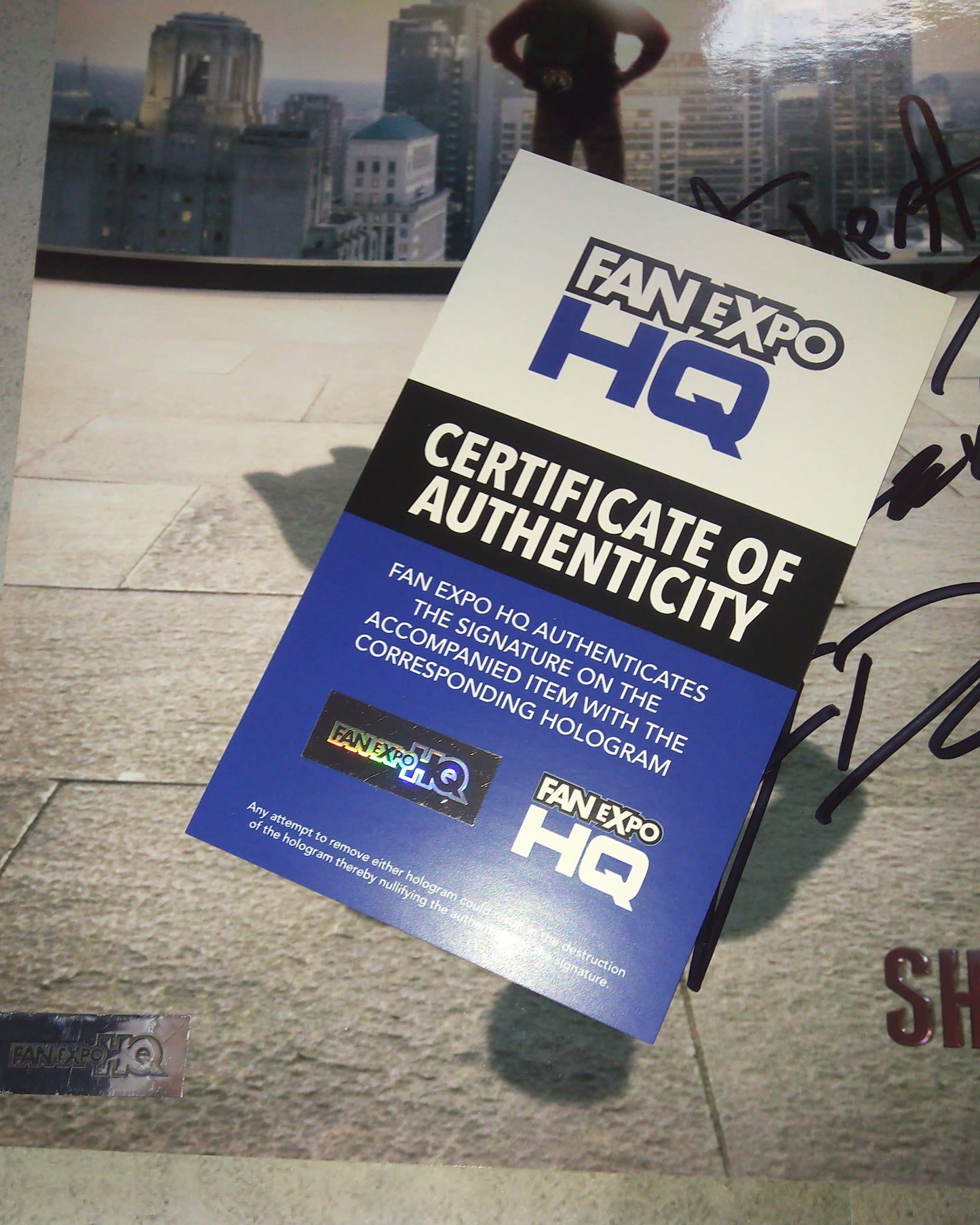 Shazam! Hand Signed Autograph 8x10 Photo COA Zachary Levi, Jack Dylan Grazer, Asher Angel