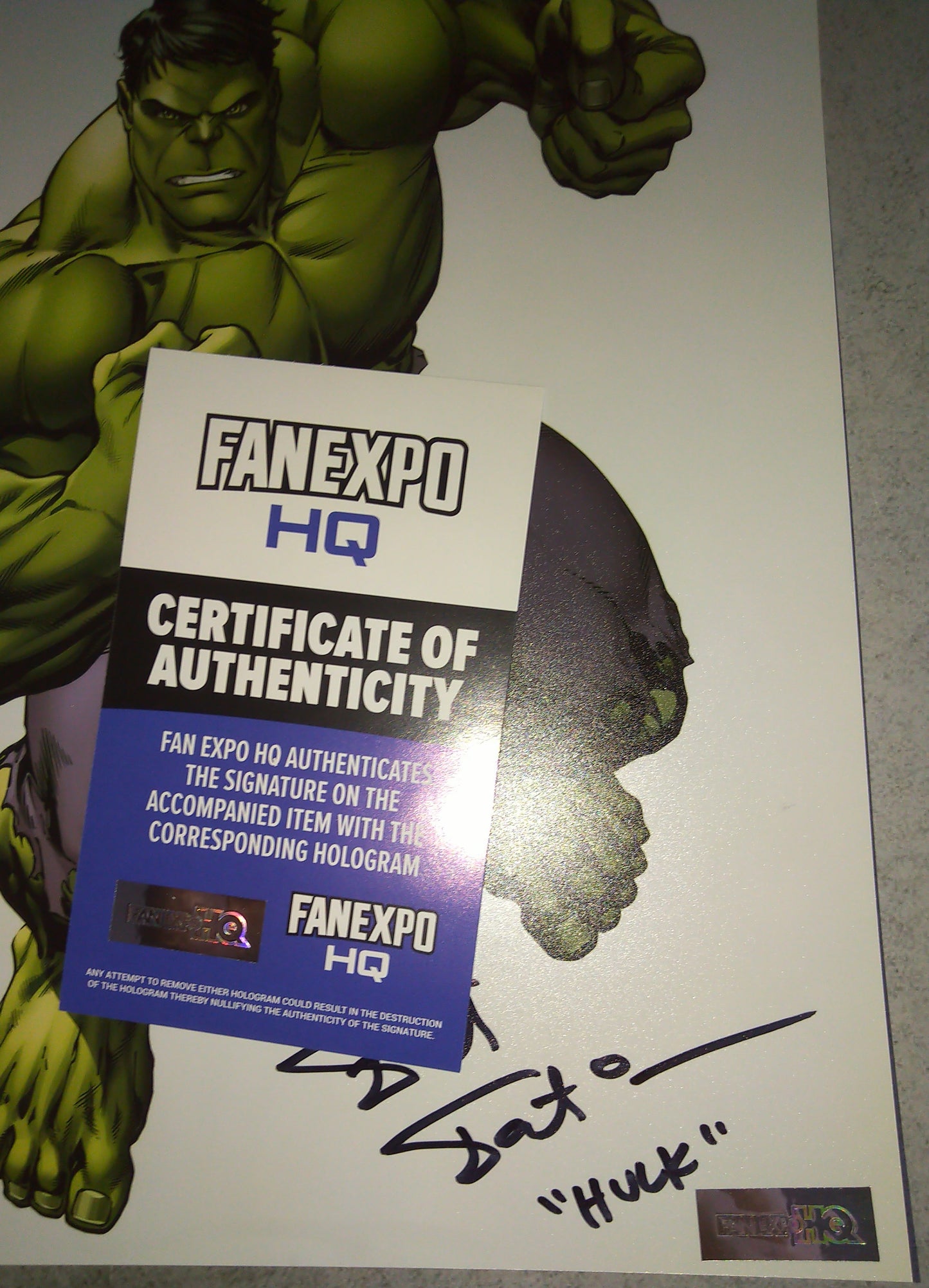 Fred Tatasciore Hand Signed Autograph 8x10 Photo COA Incredible Hulk