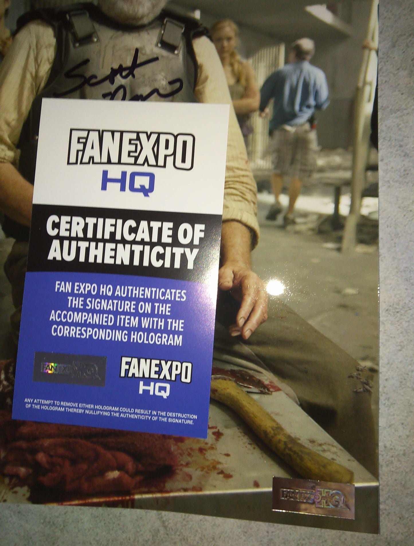 Scott Wilson Hand Signed Autograph 8x10 Photo COA The Walking Dead