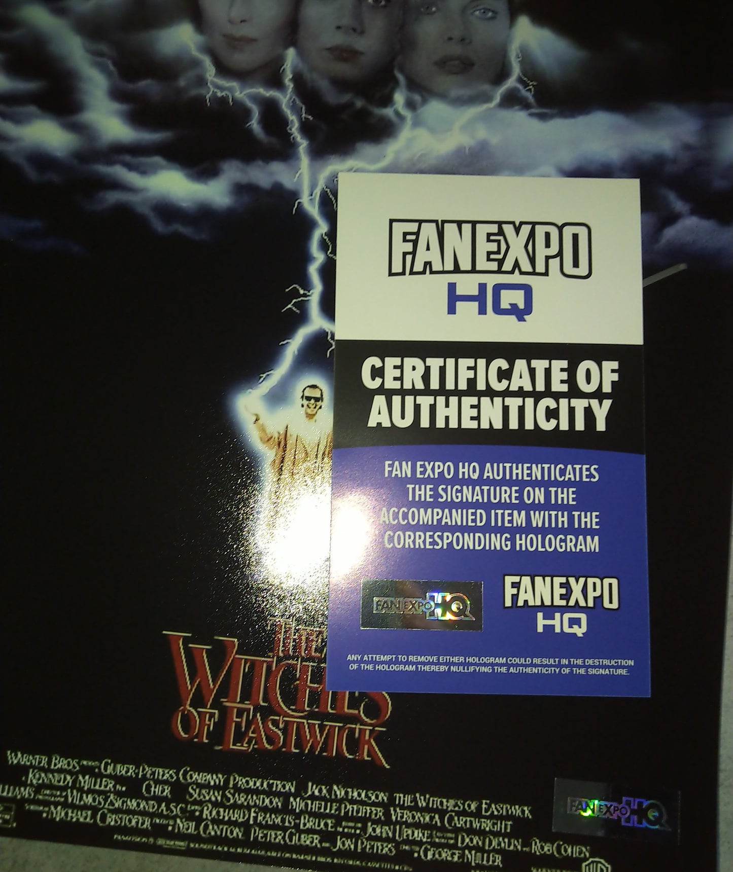 Susan Sarandon Hand Signed Autograph 8x10 Photo COA Witches Of Eastwick