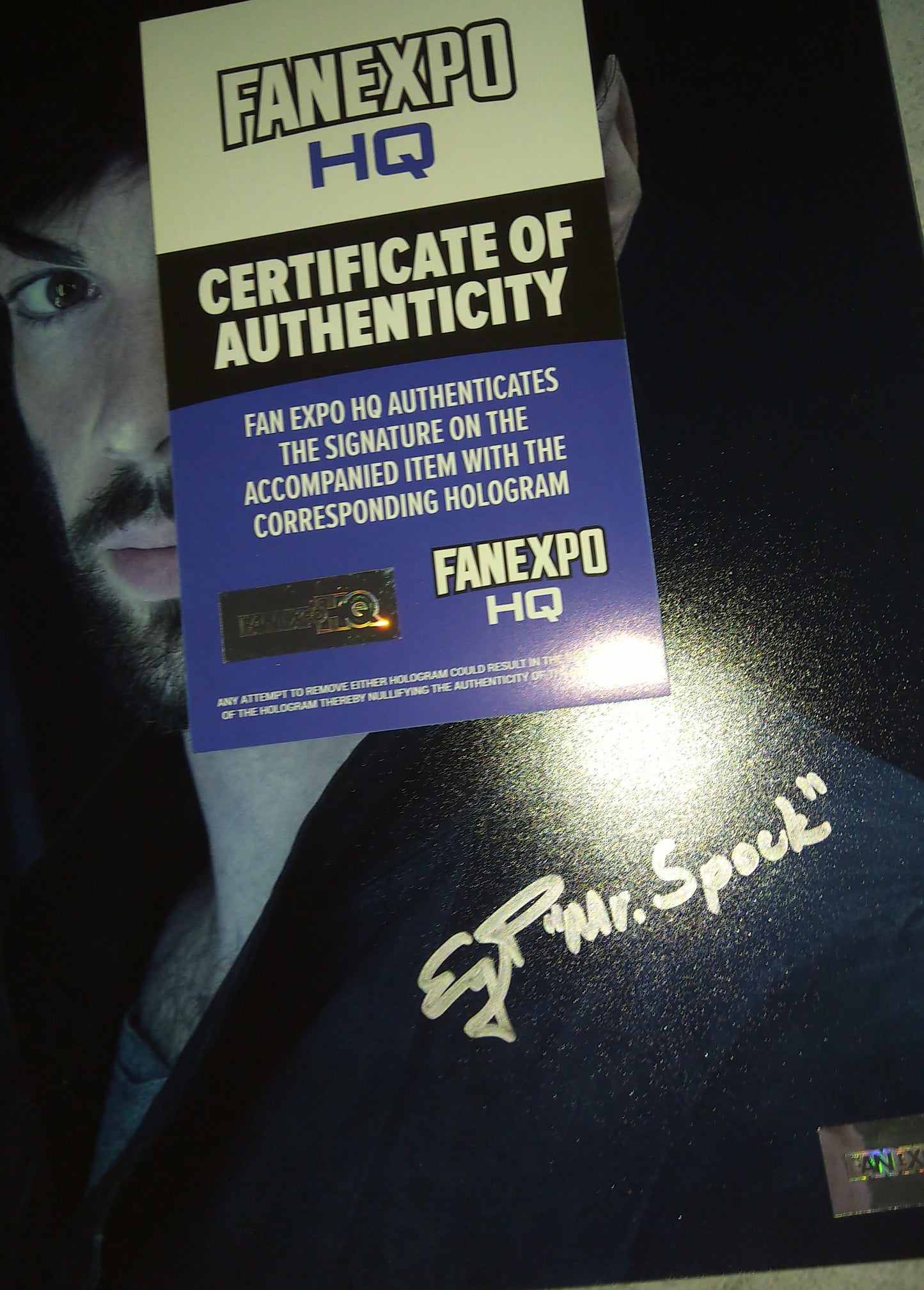 Ethan Peck Hand Signed Autograph 8x10 Photo COA Star Trek Spock