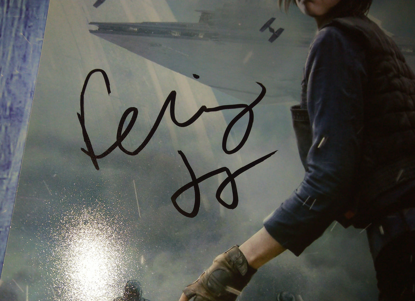 Felicity Jones Hand Signed Autograph 8x10 Photo BAS COA Star Wars Rogue One