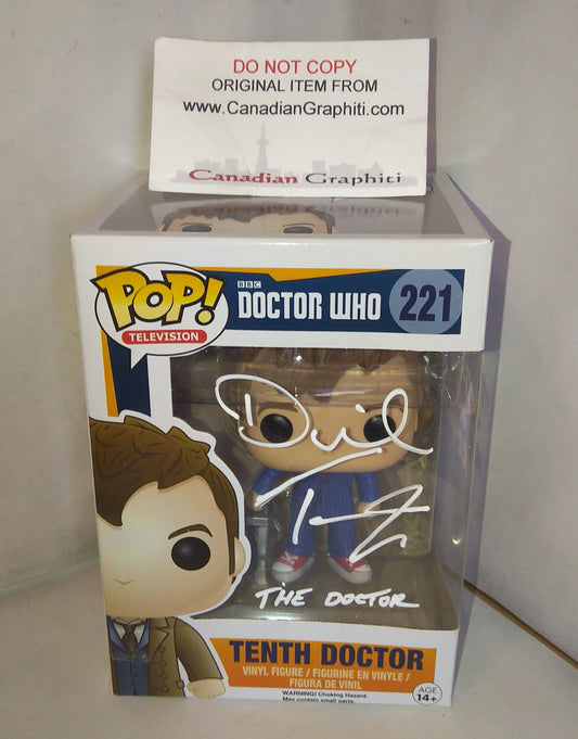 David Tennant Hand Signed Autograph Doctor Who Funko Pop COA