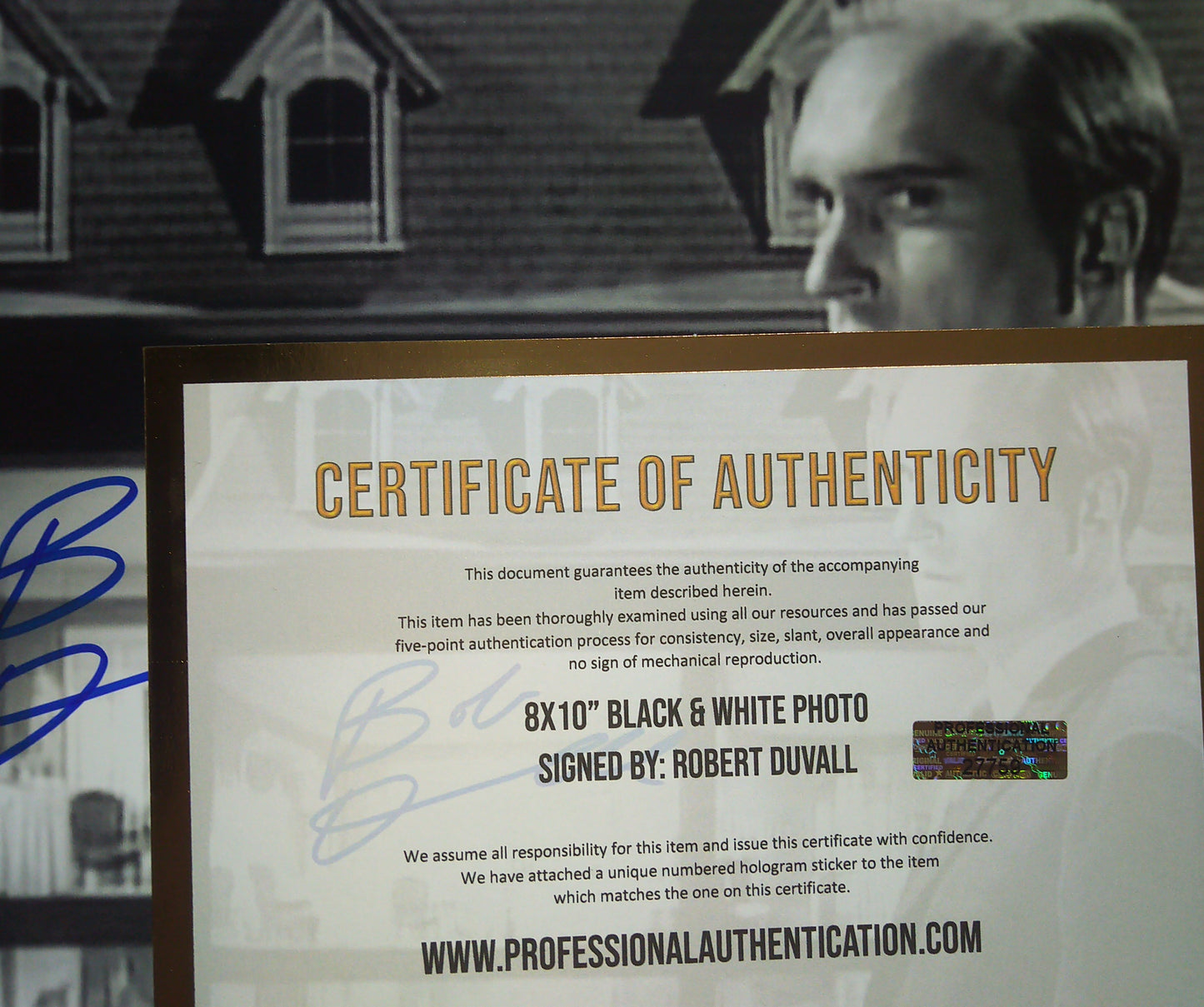 Robert Duvall Hand Signed Autograph 8x10 Photo COA Twilight Zone