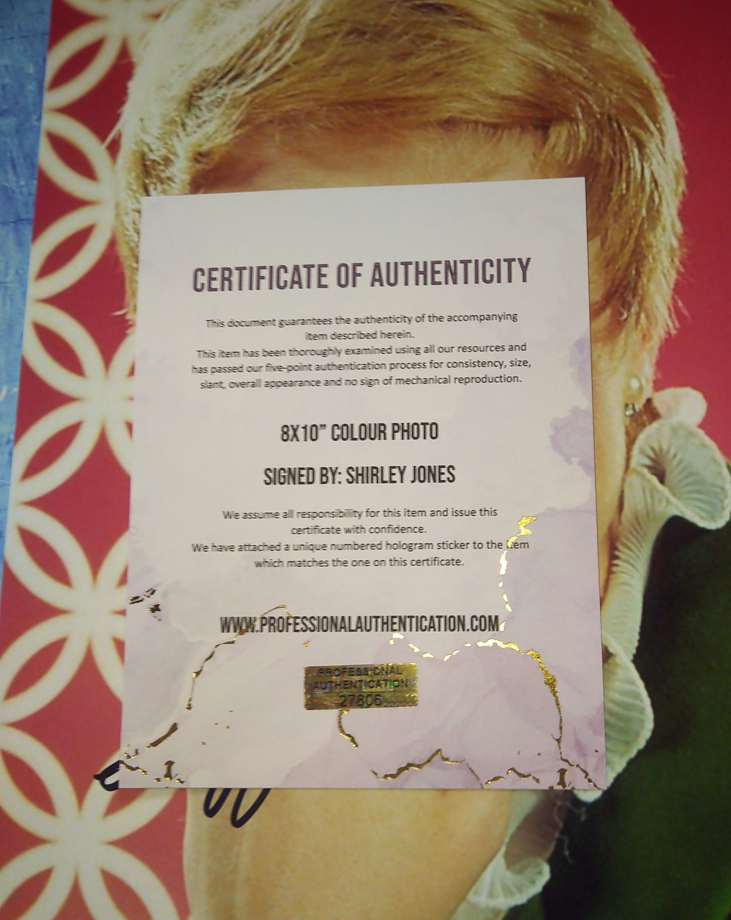 Shirley Jones Hand Signed Autograph 8x10 Photo COA The Partridge Family