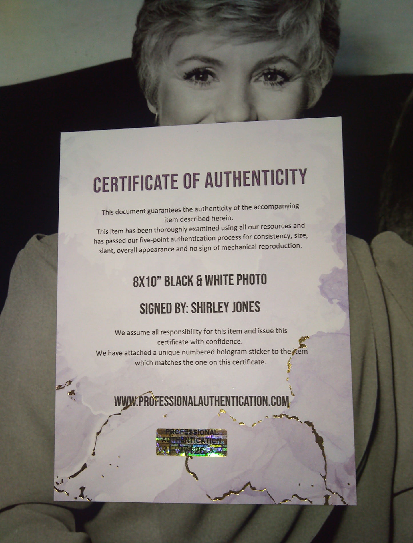 Shirley Jones Hand Signed Autograph 8x10 Photo COA