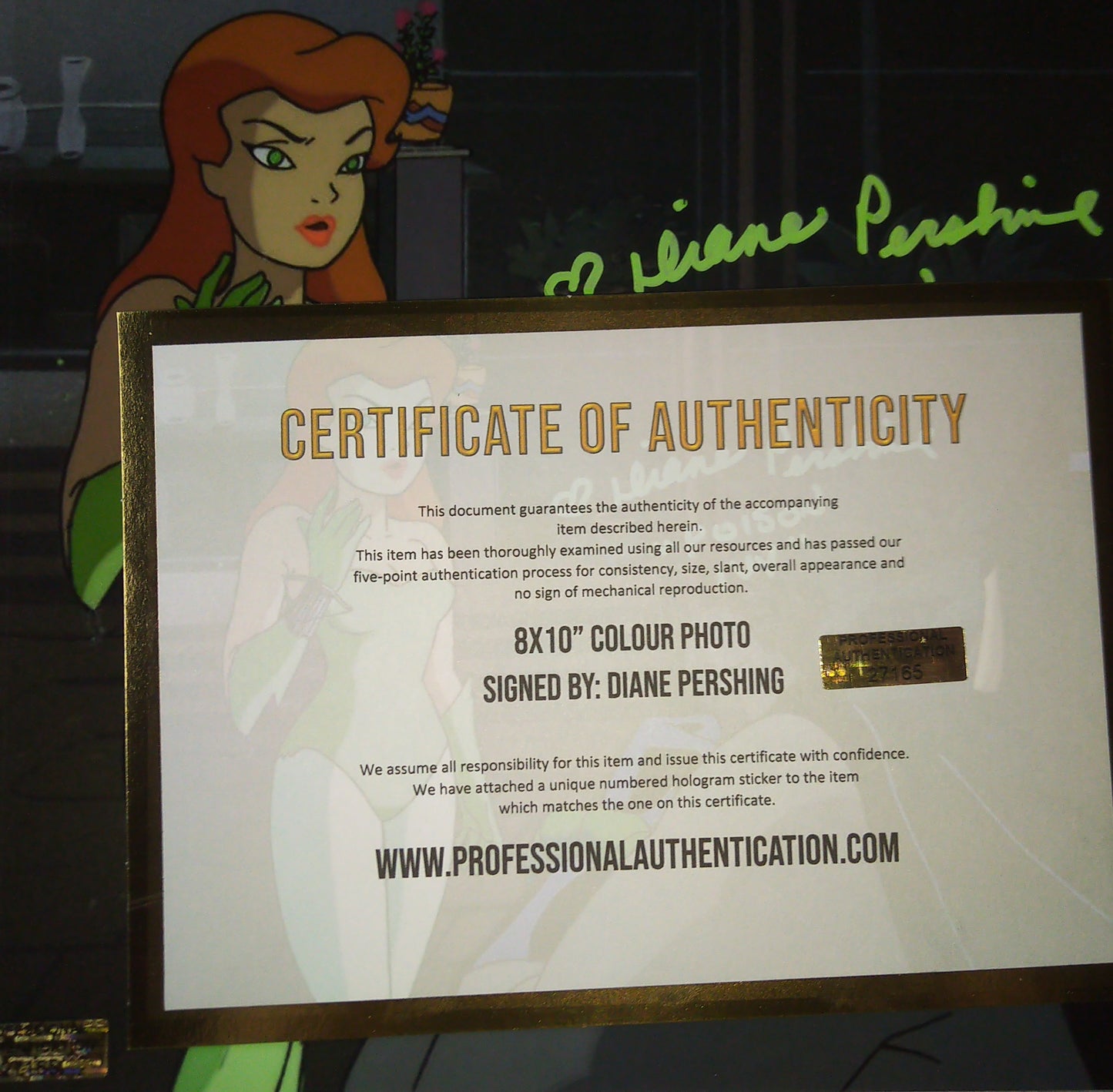 Diane Pershing Hand Signed Autograph 8x10 Photo COA Batman Poison Ivy