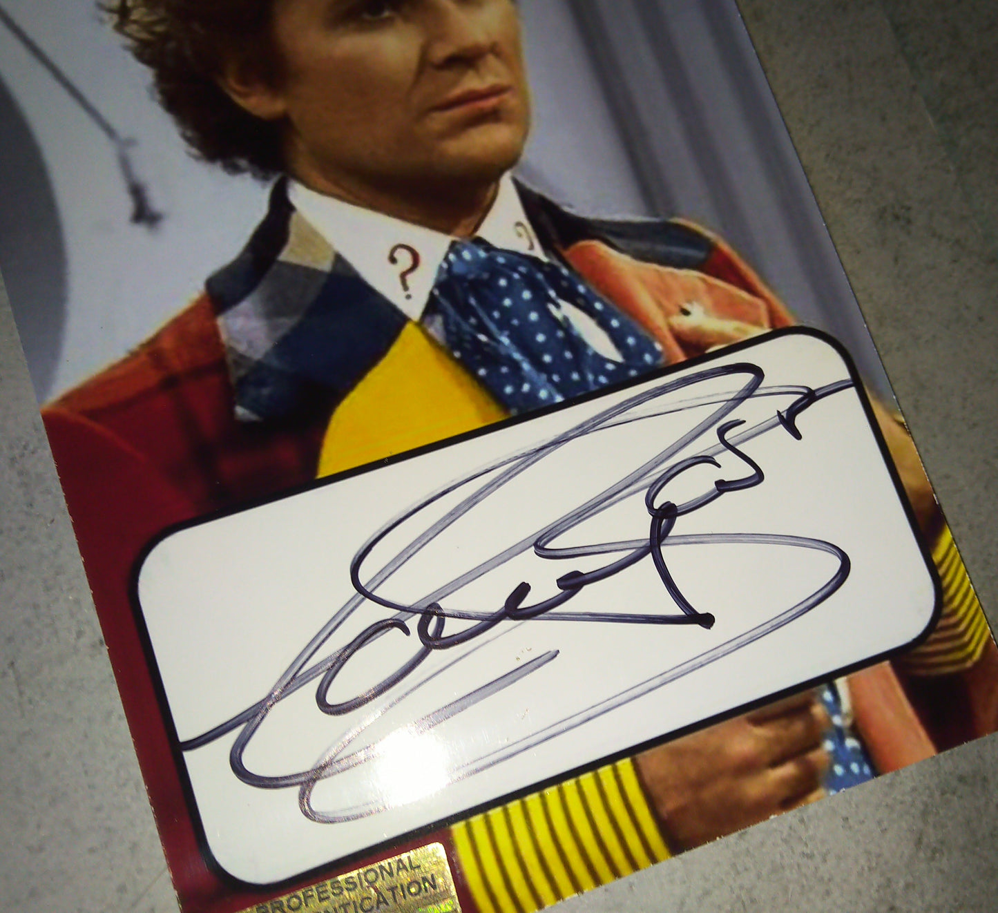 Colin Baker Hand Signed Autograph Photo COA Doctor Who