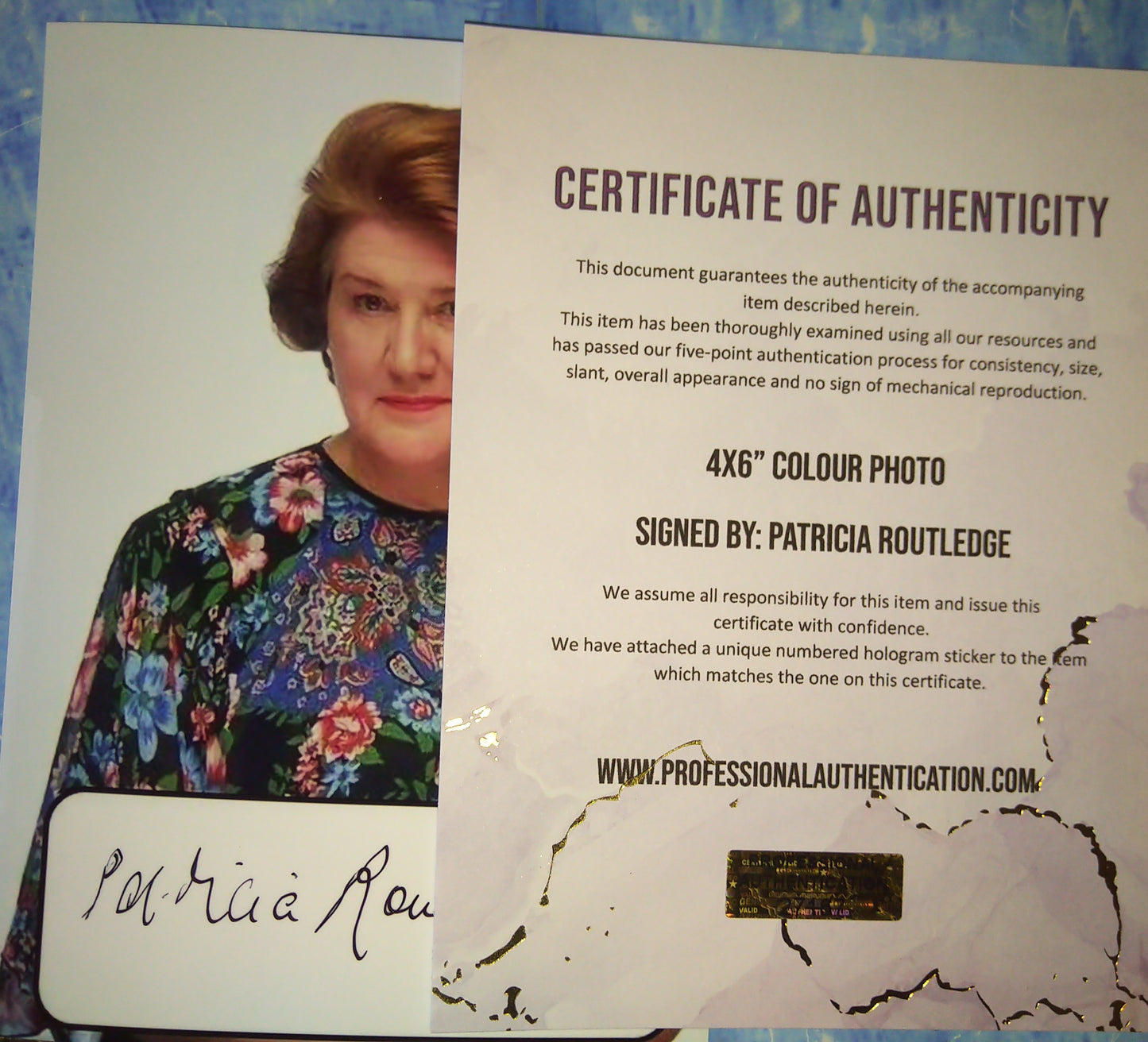 Patricia Routledge Hand Signed Autograph Photo COA Hyacinth Bucket