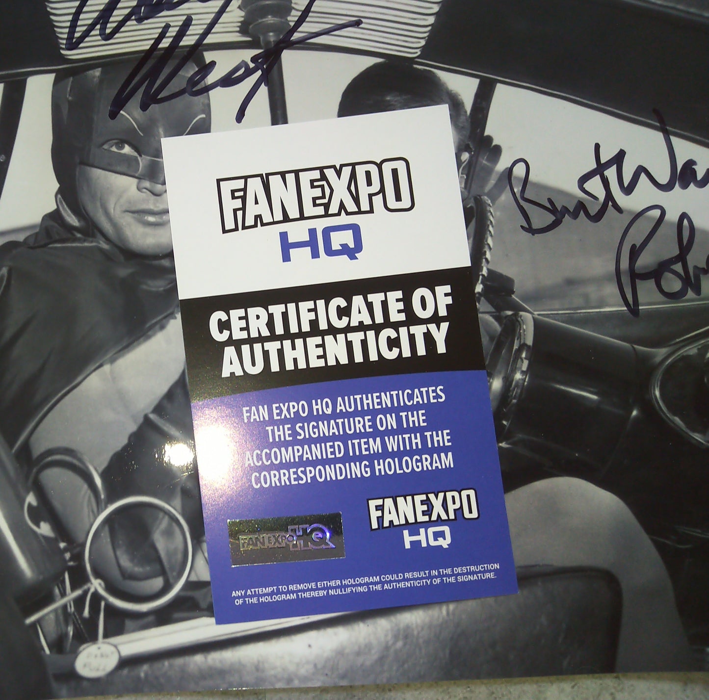 Adam West & Burt Ward Hand Signed Autograph 8x10 Photo COA Batman