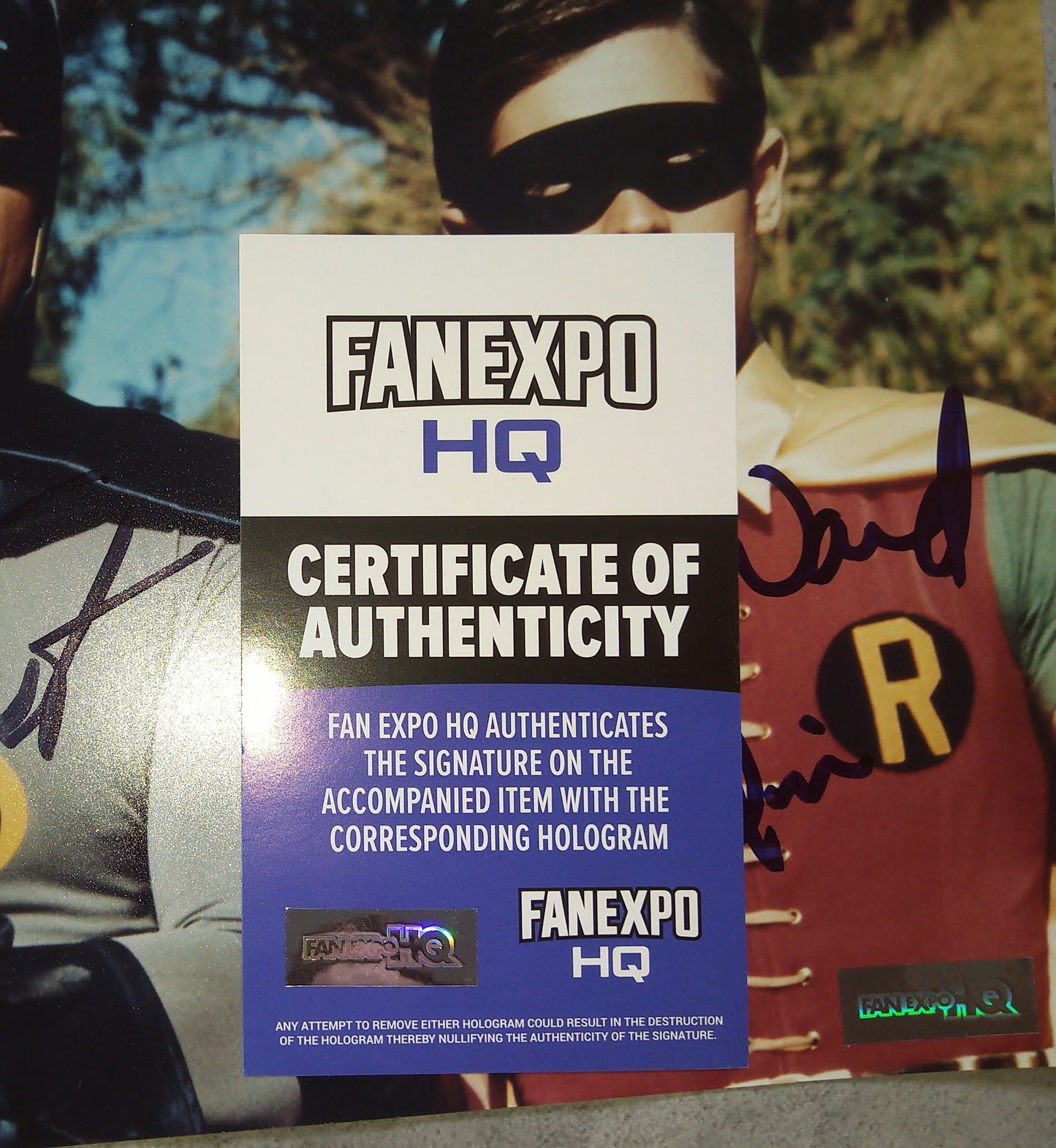 Adam West & Burt Ward Hand Signed Autograph 8x10 Photo COA Batman