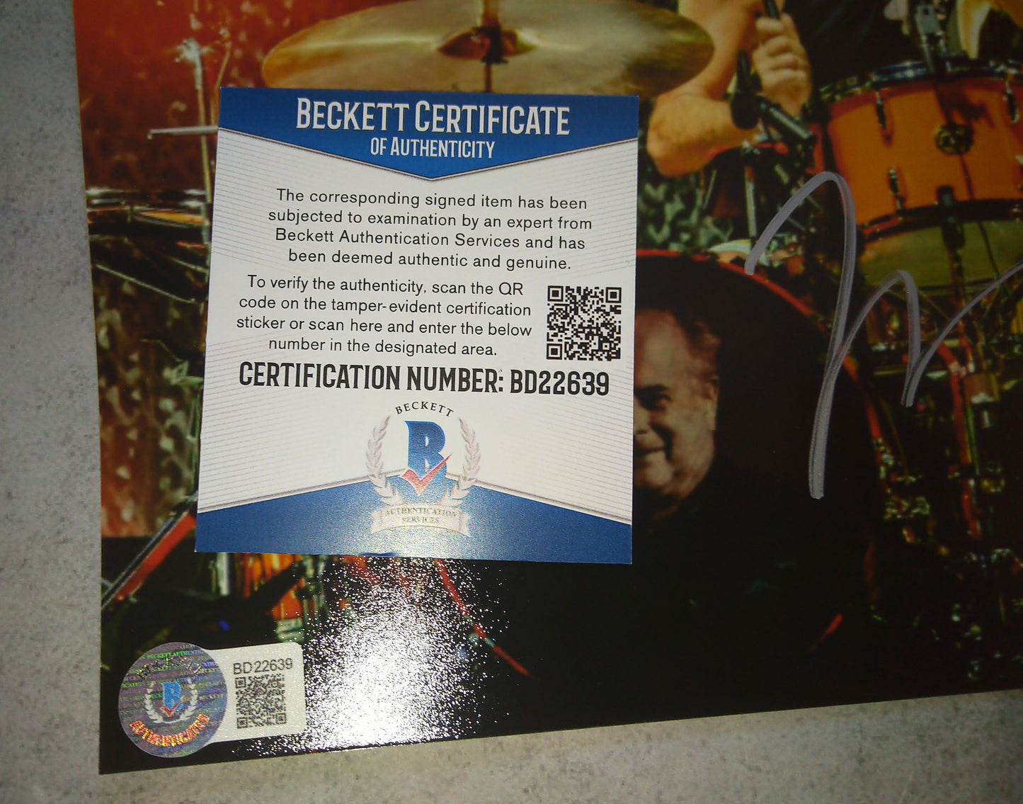 Taylor Hawkins Hand Signed Autograph 8x10 Photo BAS COA Foo Fighters