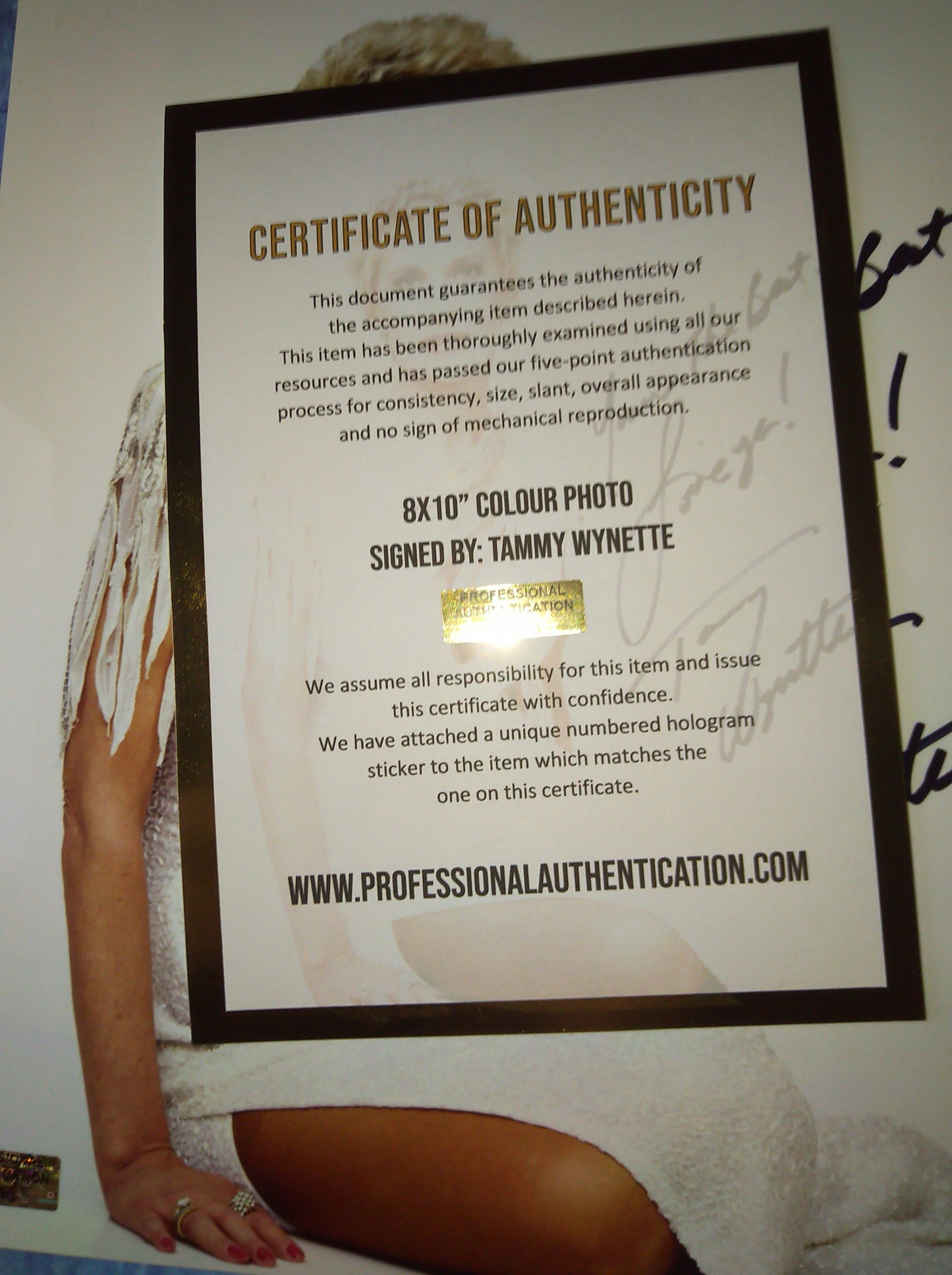 Tammy Wynette Hand Signed Autograph 8x10 Photo COA