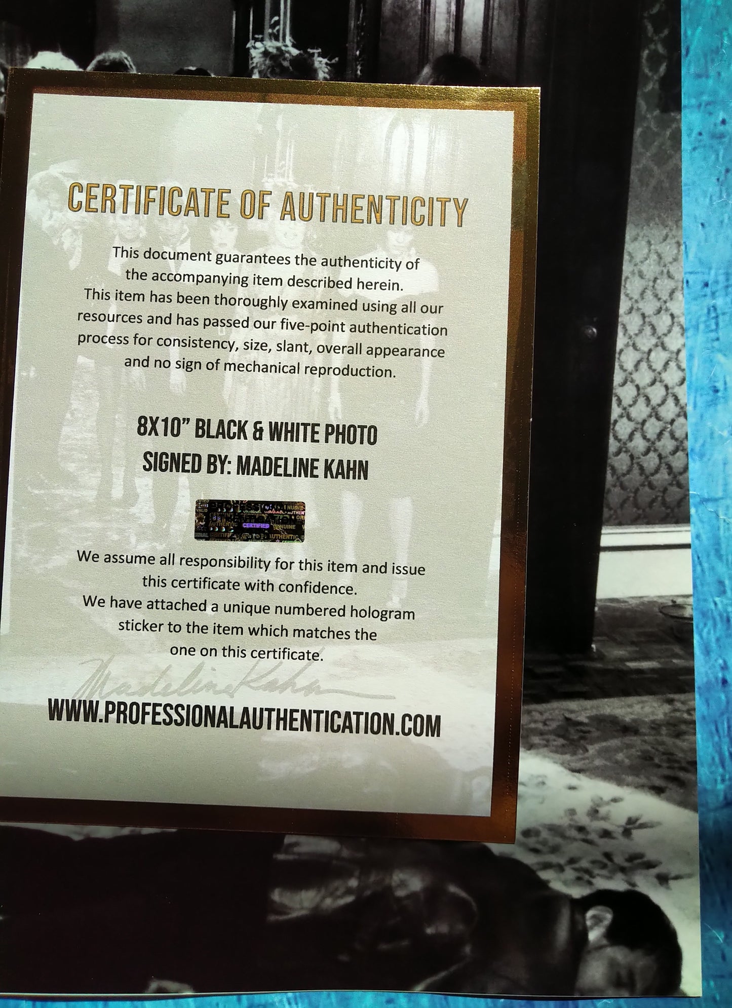 Madeline Kahn Hand Signed Autograph 8x10 Photo COA Clue