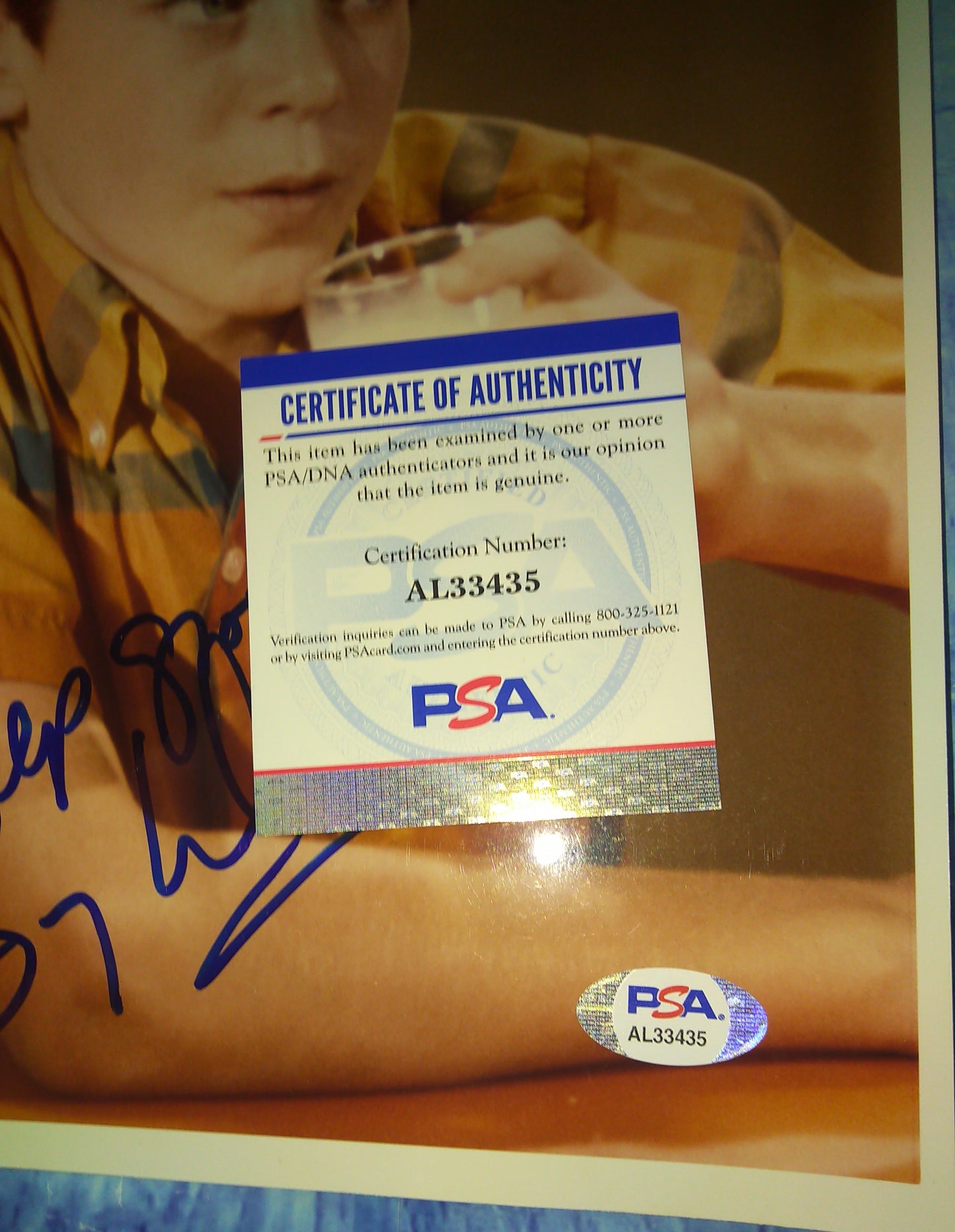 Barry Williams Hand Signed Autograph 8x10 Photo PSA COA The Brady Bunch