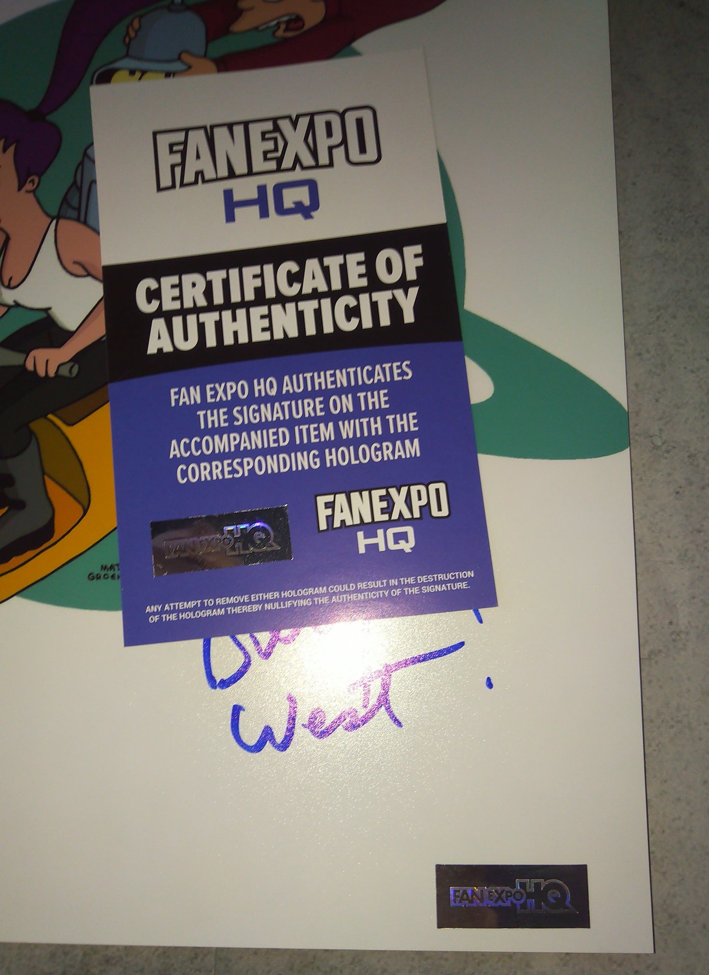 Billy West Hand Signed Autograph 8x10 Photo COA Futurama