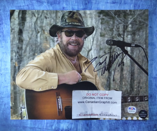 Hank Williams Jr Hand Signed Autograph 8x10 Photo PSA COA