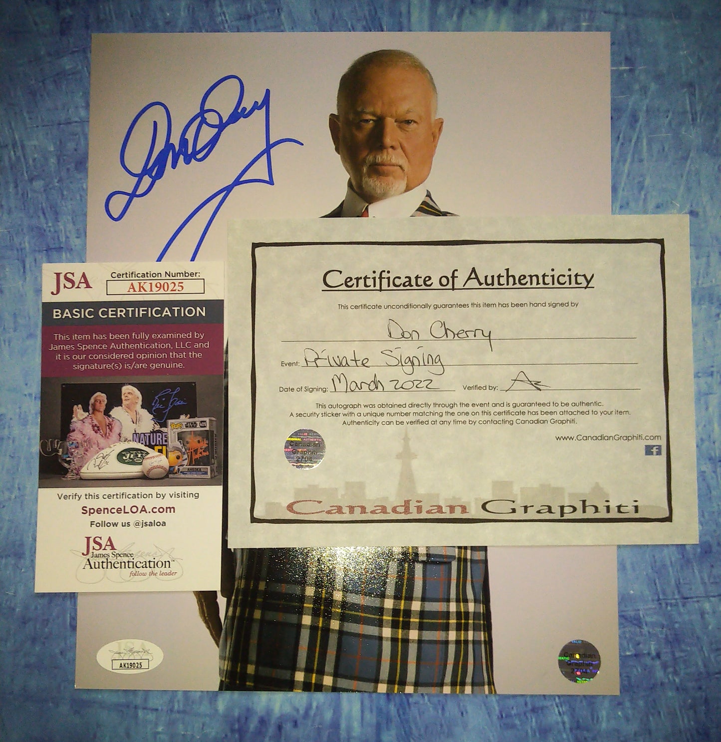 Don Cherry Hand Signed Autograph 8x10 Photo Hockey Night In Canada