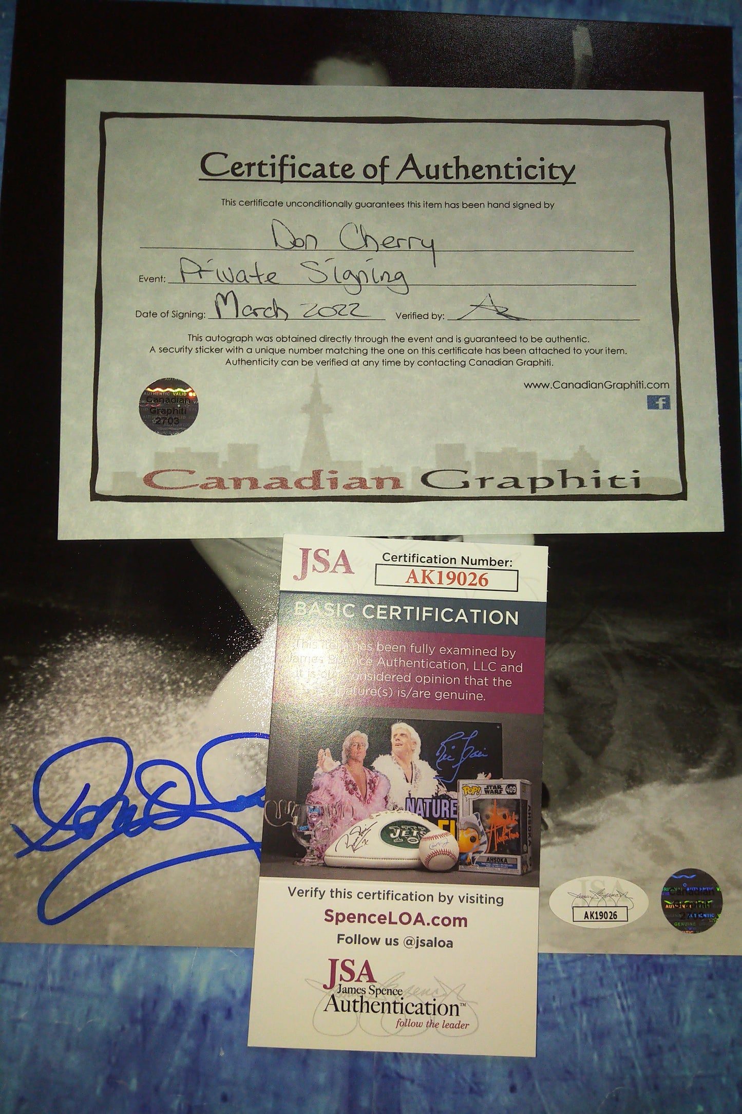 Don Cherry Hand Signed Autograph 8x10 Photo Hockey Night In Canada
