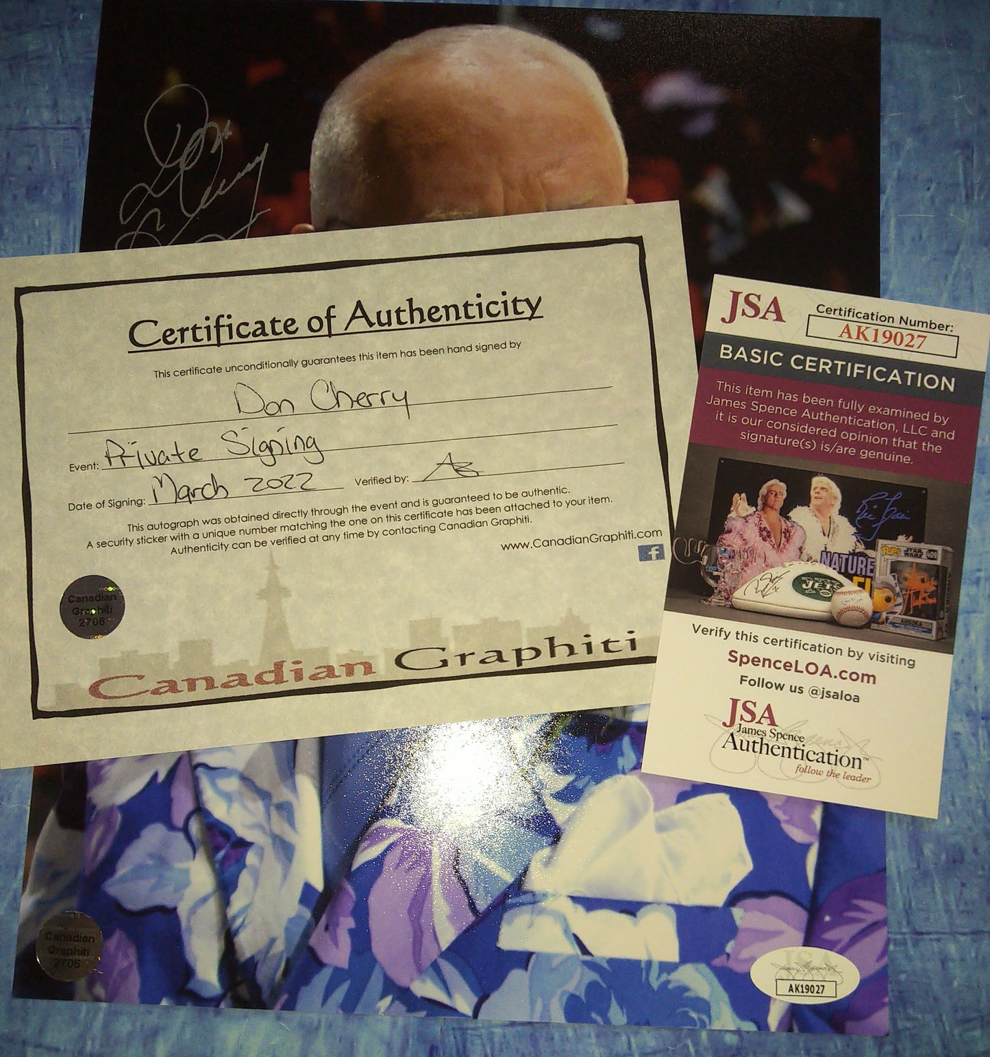 Don Cherry Hand Signed Autograph 8x10 Photo Hockey Night In Canada