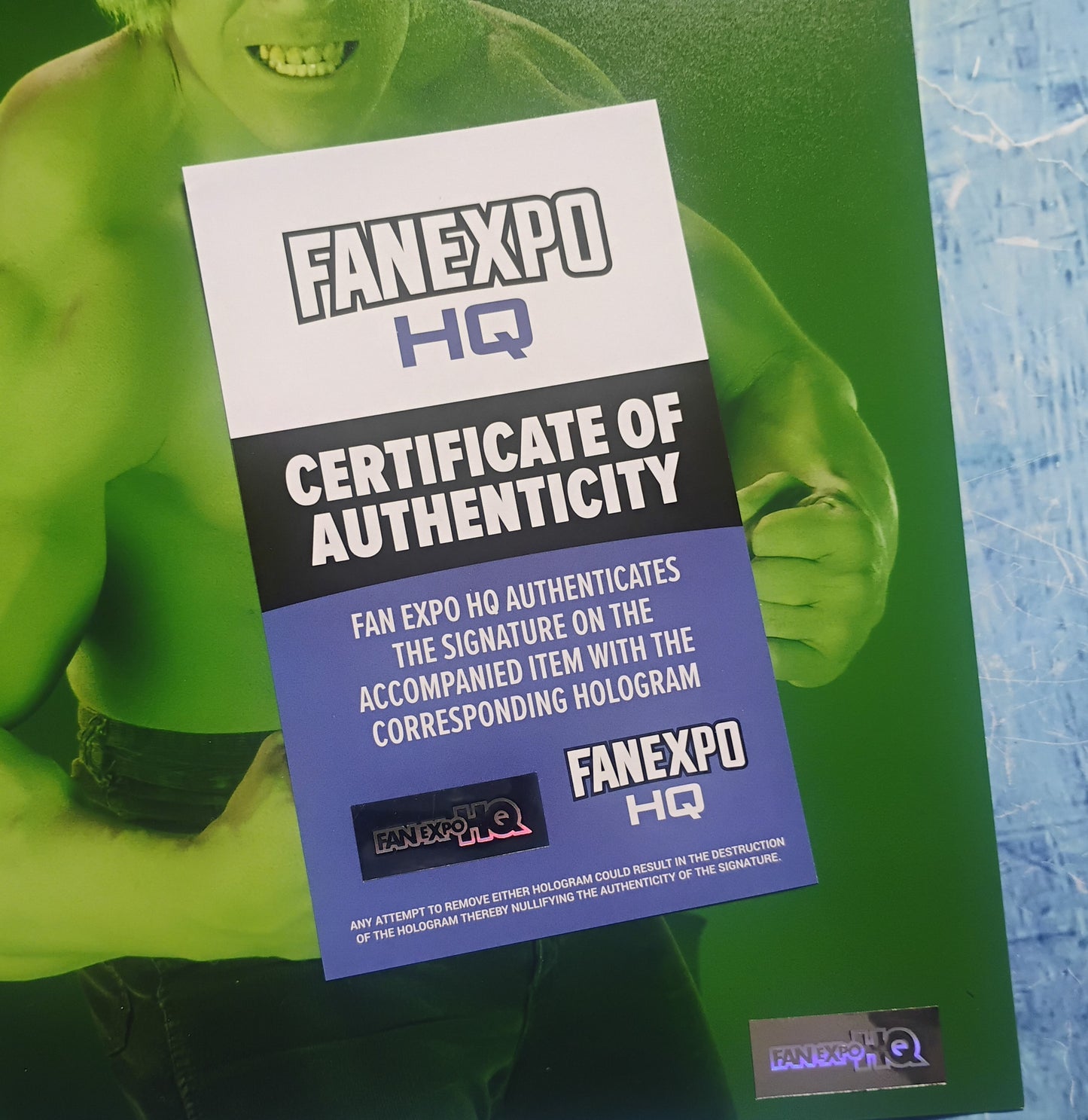 Lou Ferrigno Hand Signed Autograph 8x10 Photo COA Supernatural