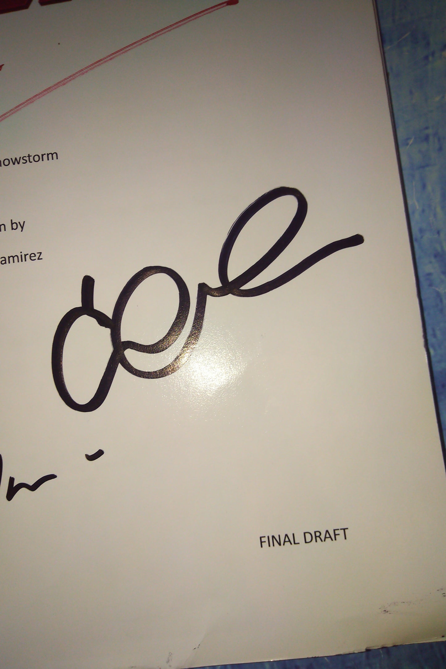 Daredevil 3x Cast Hand Signed Autograph Script COA Charlie Cox, Vincent D'Onofrio & Elden Hensen