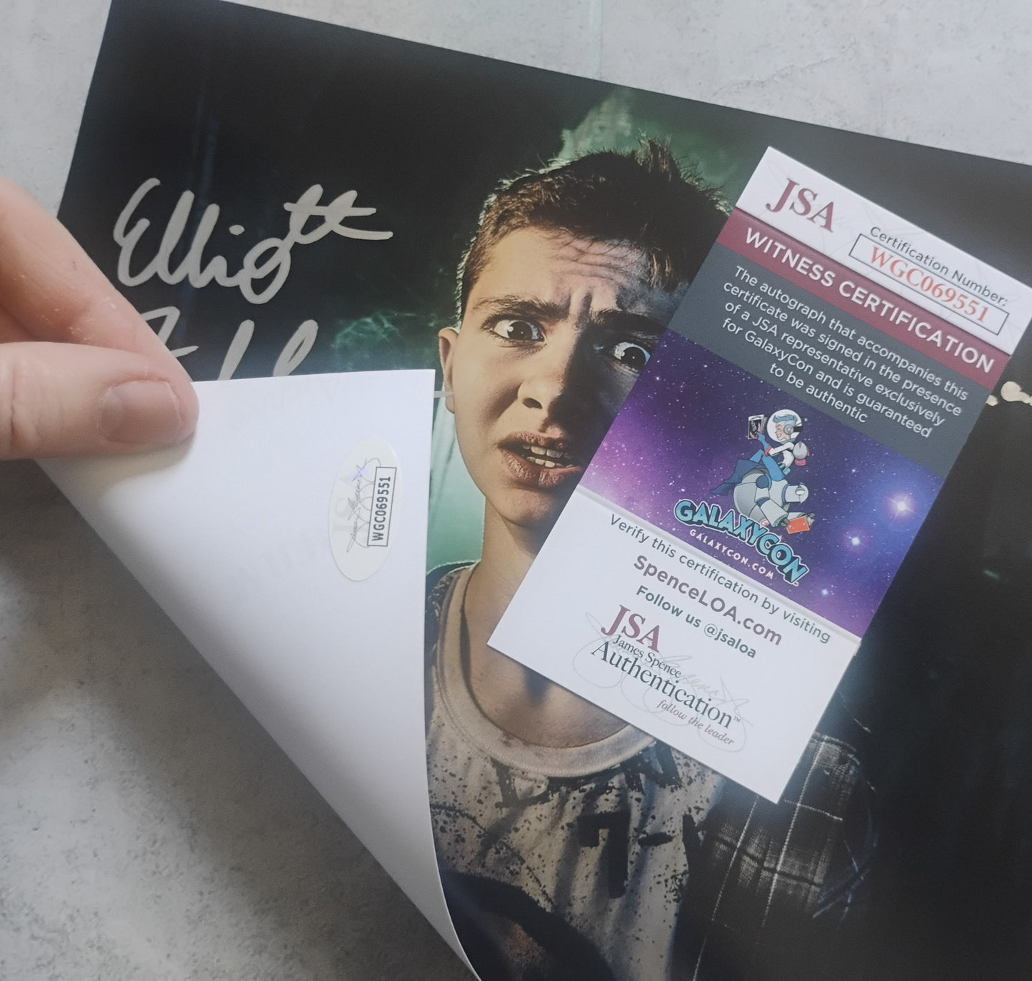 Elliott Fullam Hand Signed Autograph 8x10 Photo JSA COA Terrifier