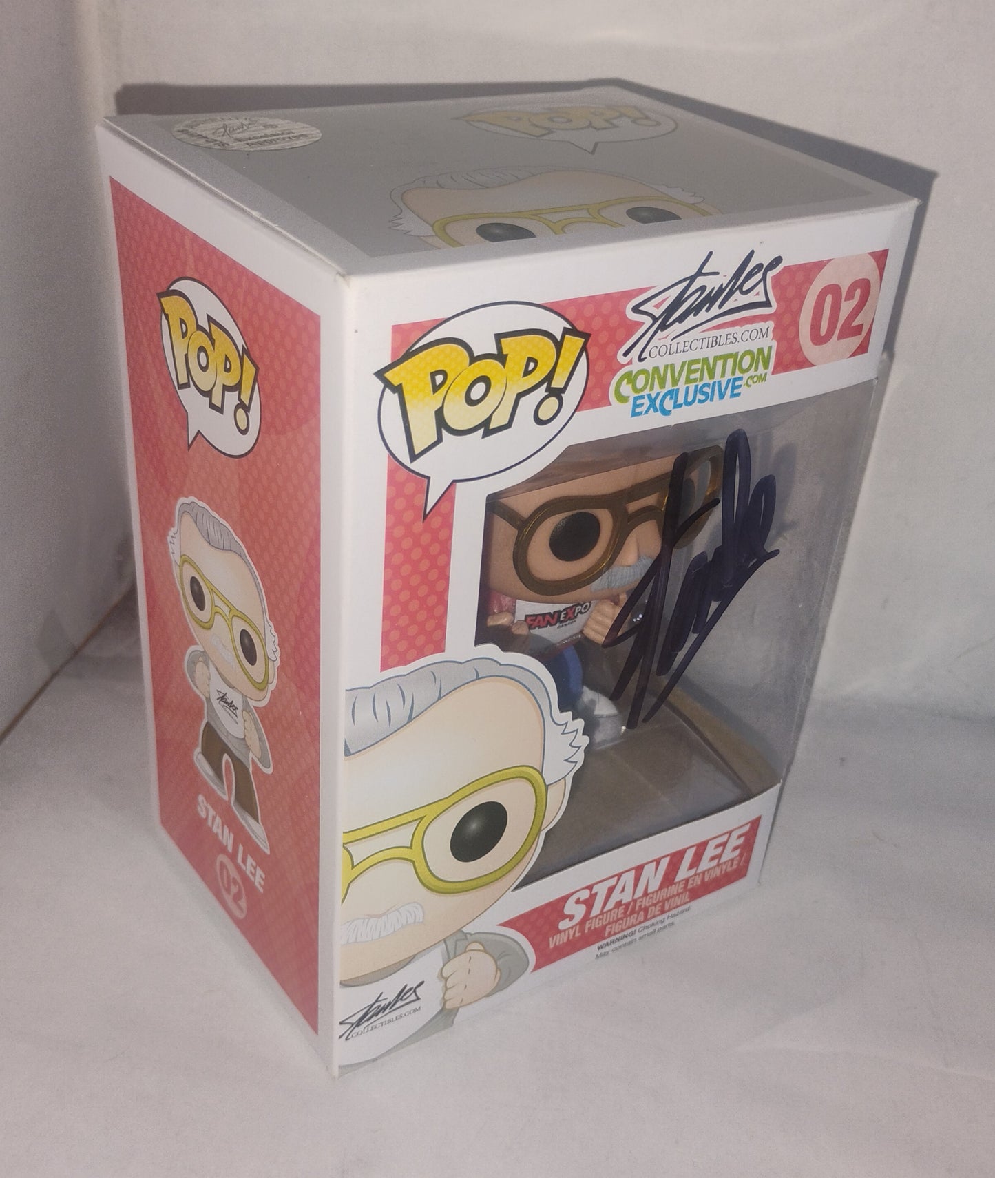 Stan Lee Hand Signed Autograph Fan Expo Canada Exclusive Funko Pop COA