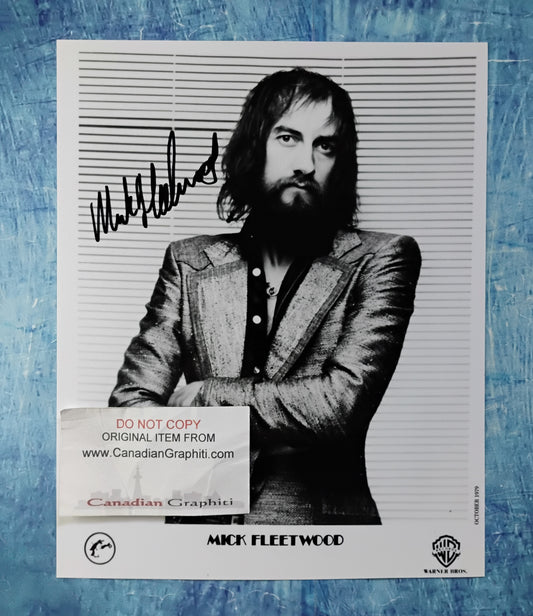 Mick Fleetwood Hand Signed Autograph 8x10 Photo COA
