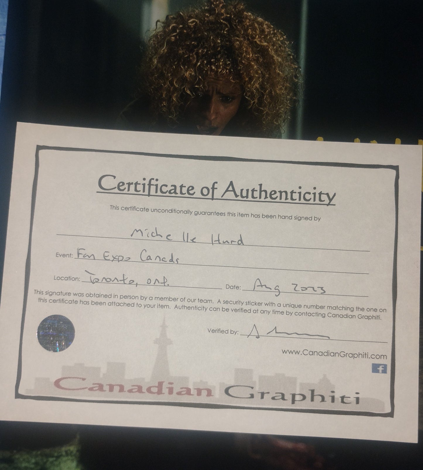 Michelle Hurd Hand Signed Autograph 8x10 Photo COA Ash vs Evil Dead