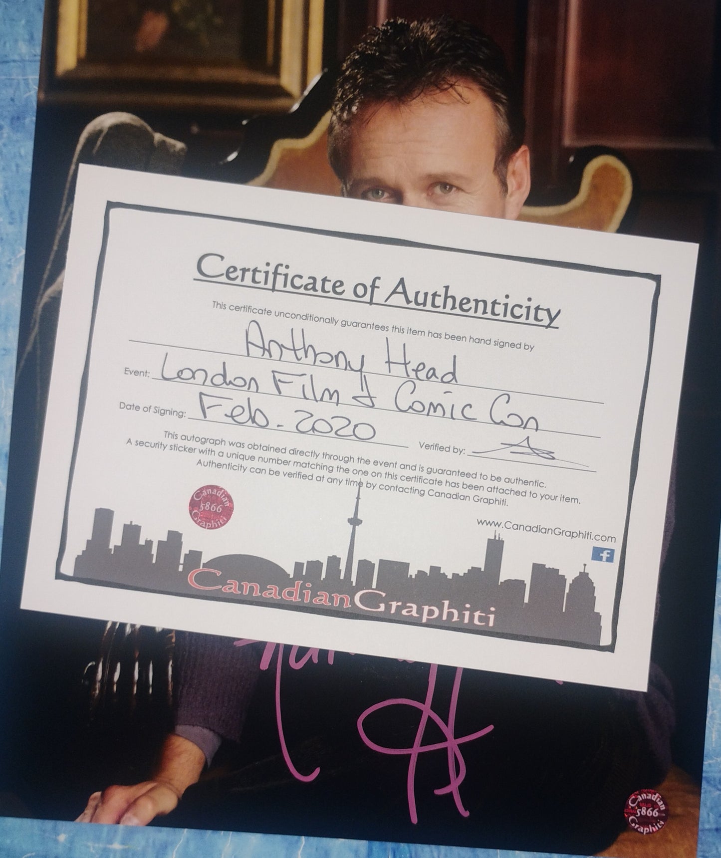 Anthony Head Hand Signed Autograph 8x10 Photo COA