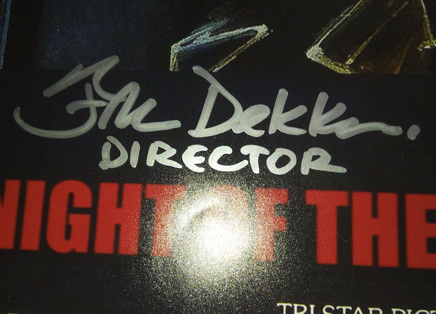 Tom Atkins & Fred Dekker Hand Signed Autograph 12x18 Photo BAS COA Night Of The Creeps