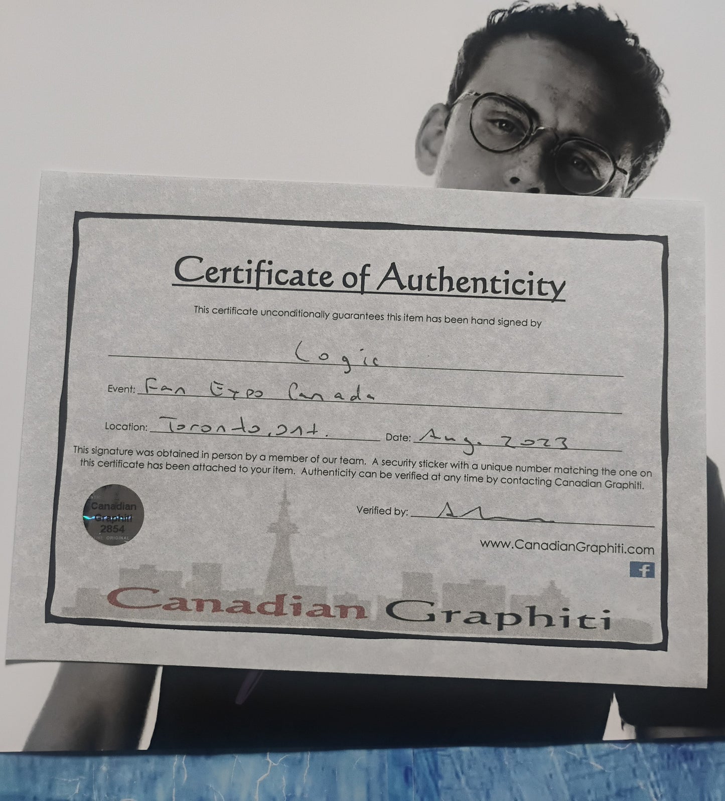 Logic Rapper Hand Signed Autograph 8x10 Photo COA